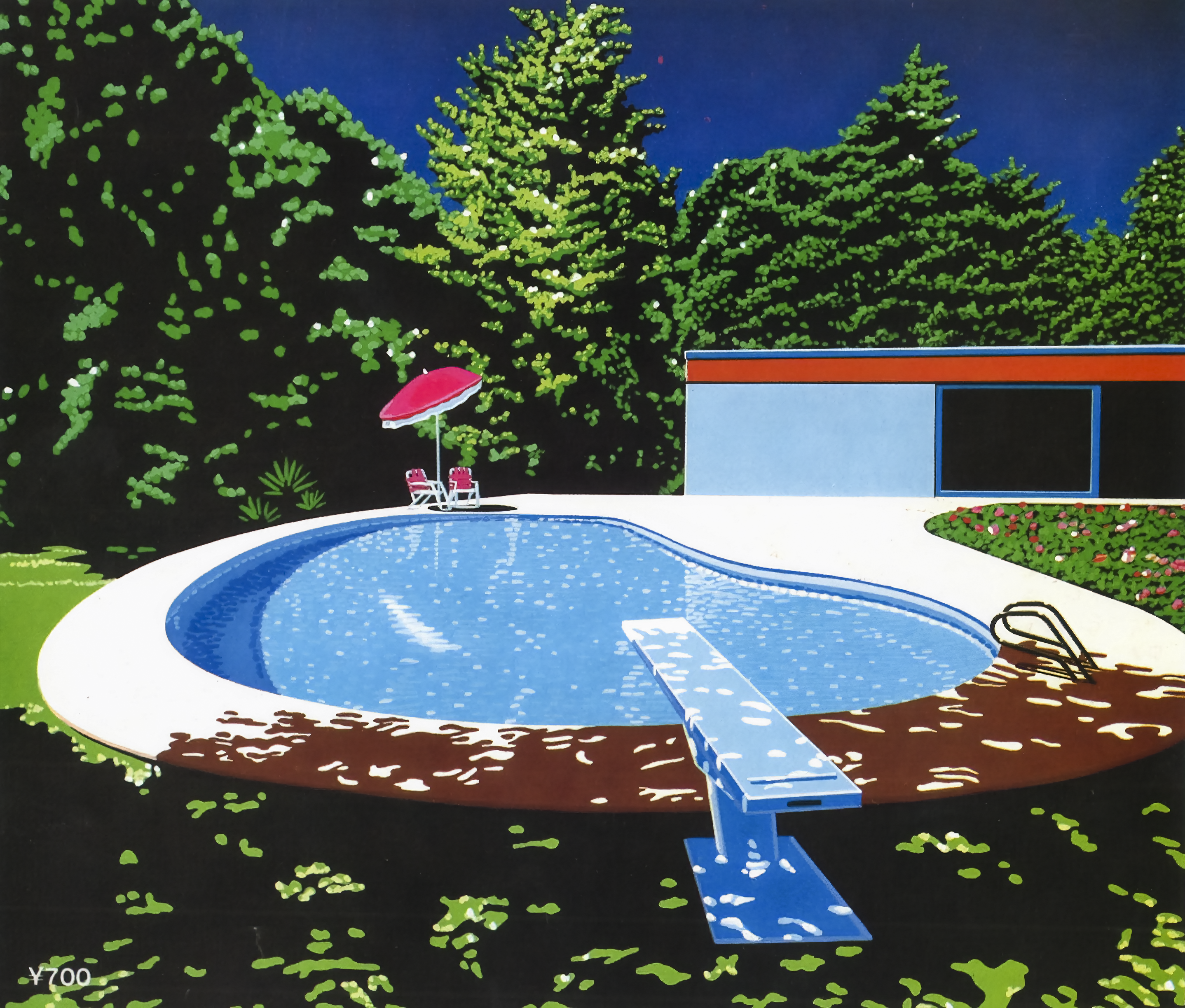 Hiroshi Nagai Retrowave Painting Swimming Pool 2876x2448