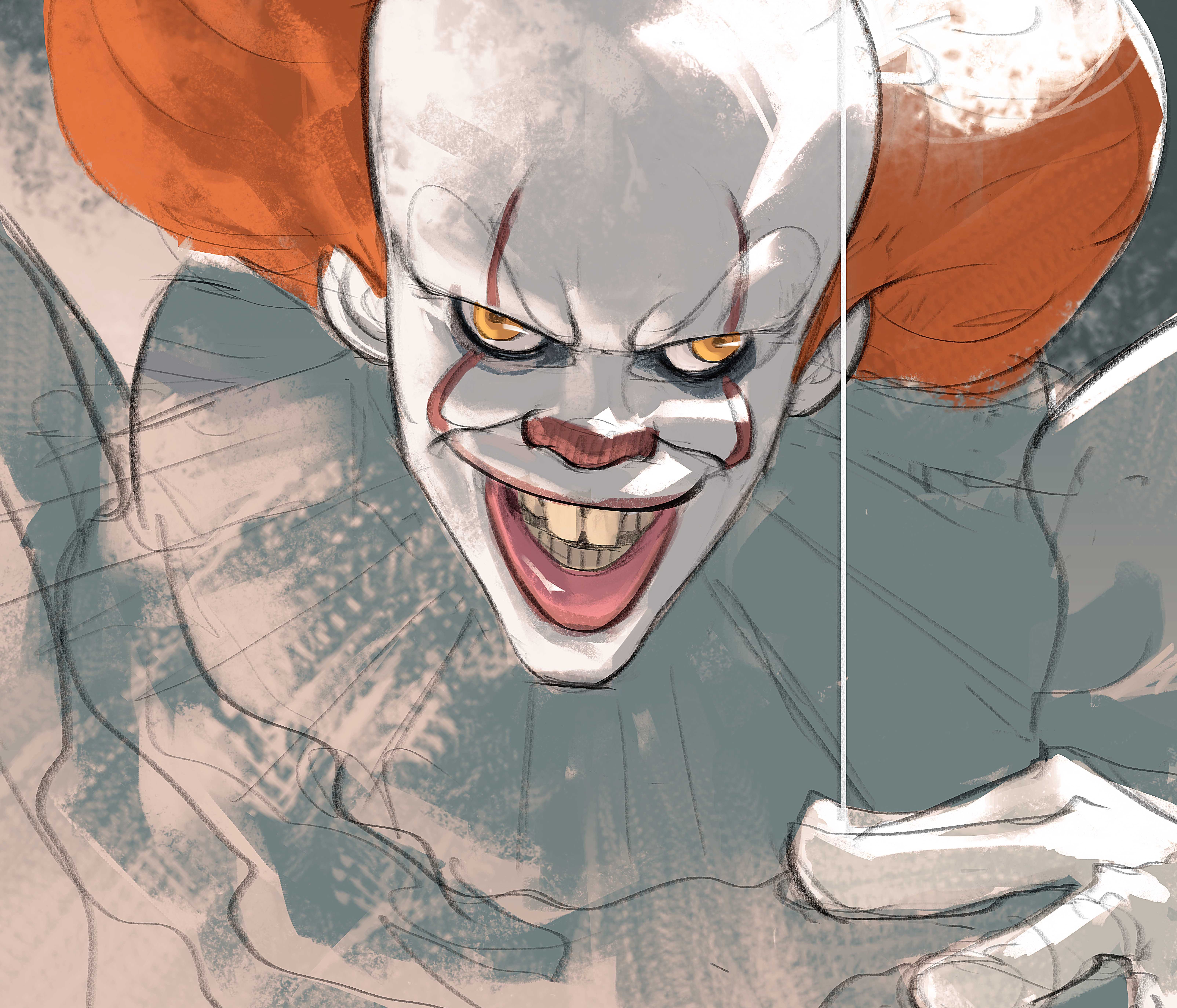 It 2017 Pennywise It 6416x5495