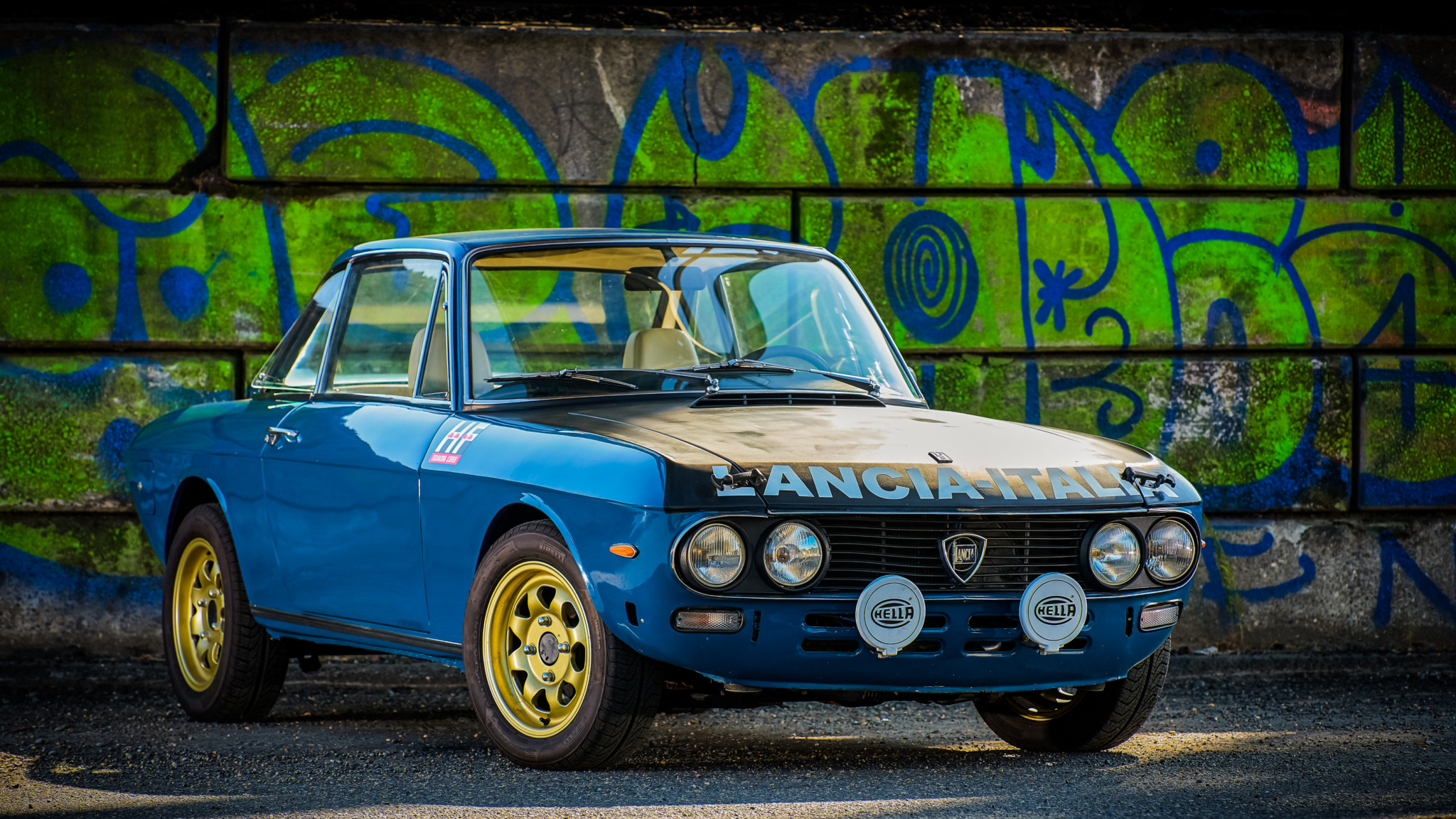 Blue Car Car Lancia Fulvia Coupe 3 Old Car Rally Car Sport Car 2048x1152