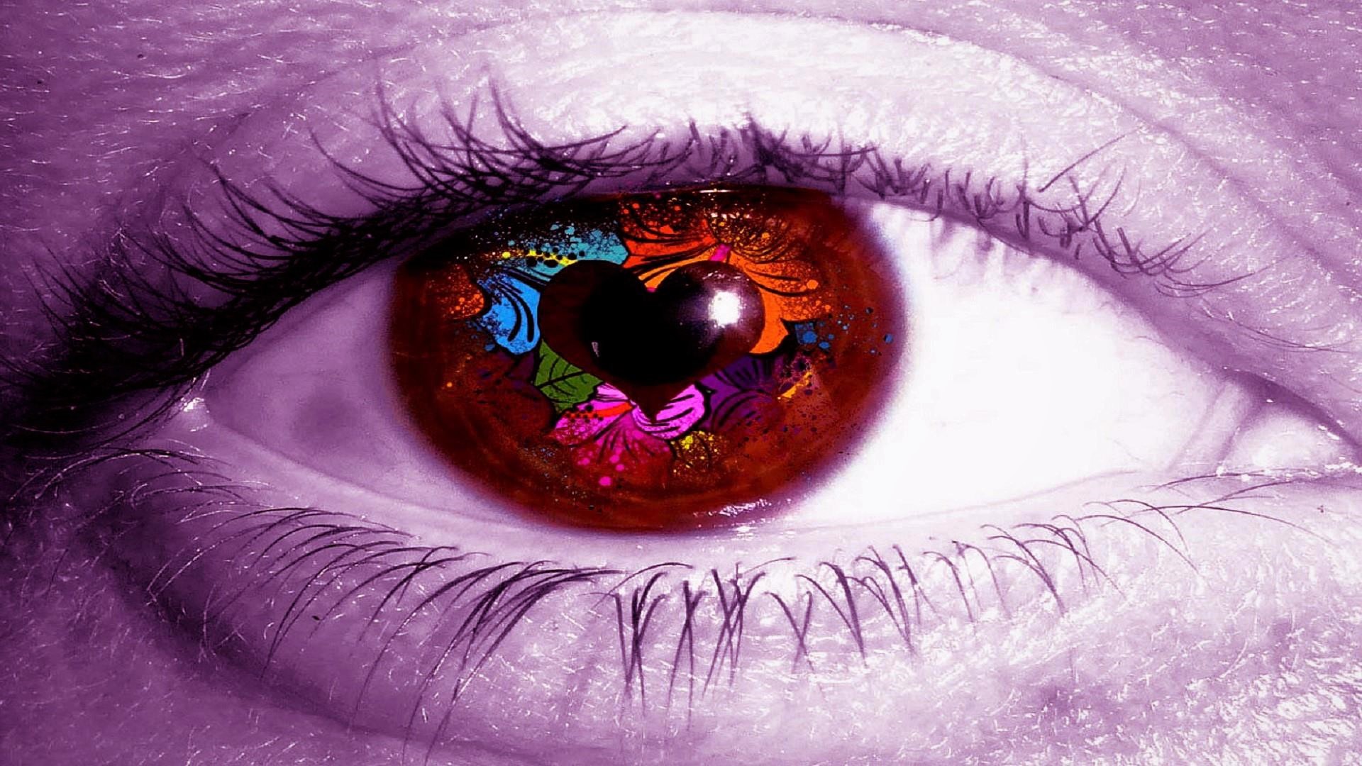 Artistic Colors Eye Heart 1920x1080