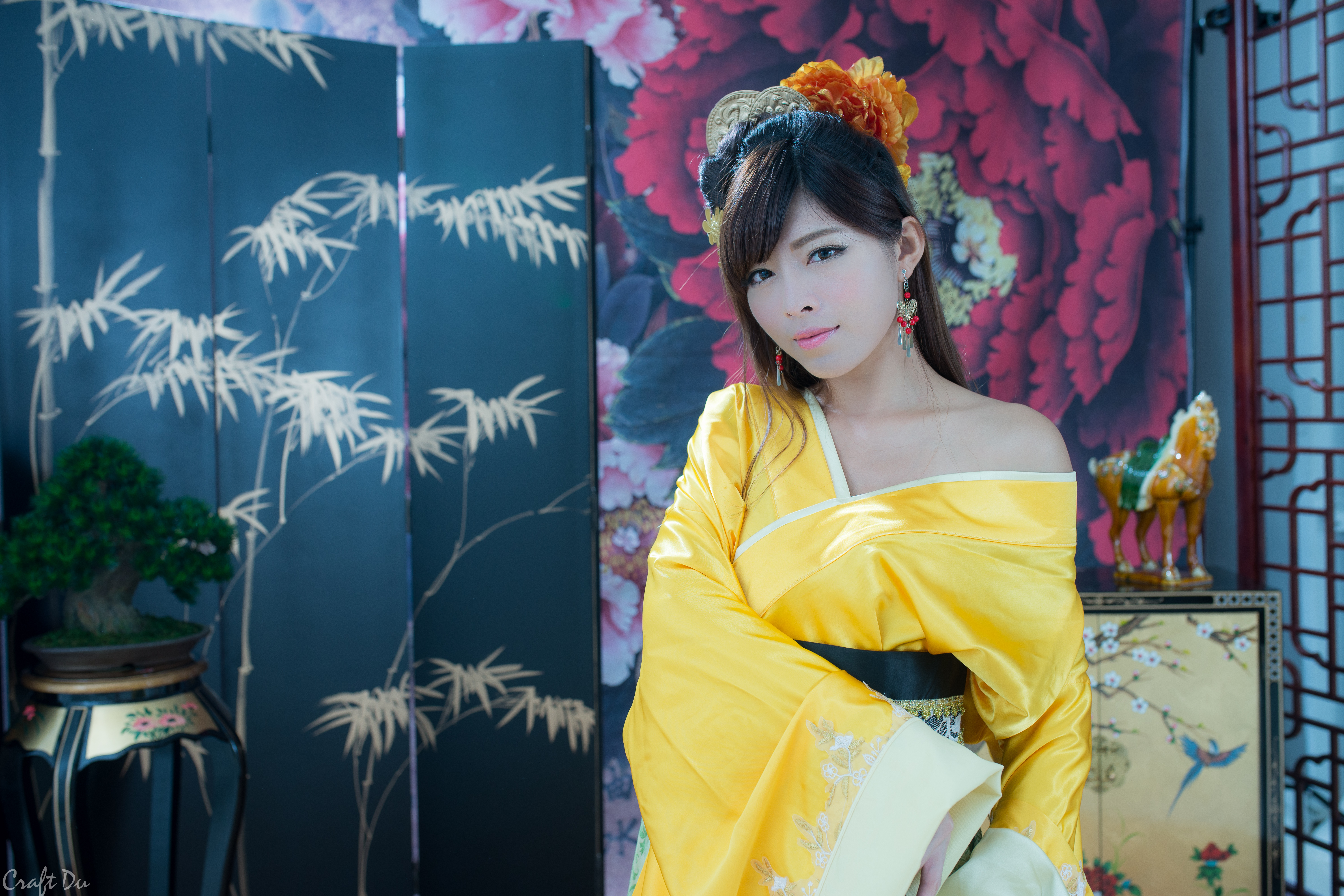 Asian Earrings Hair Dress Liao K Ndi Taiwanese Traditional Costume 6000x4000