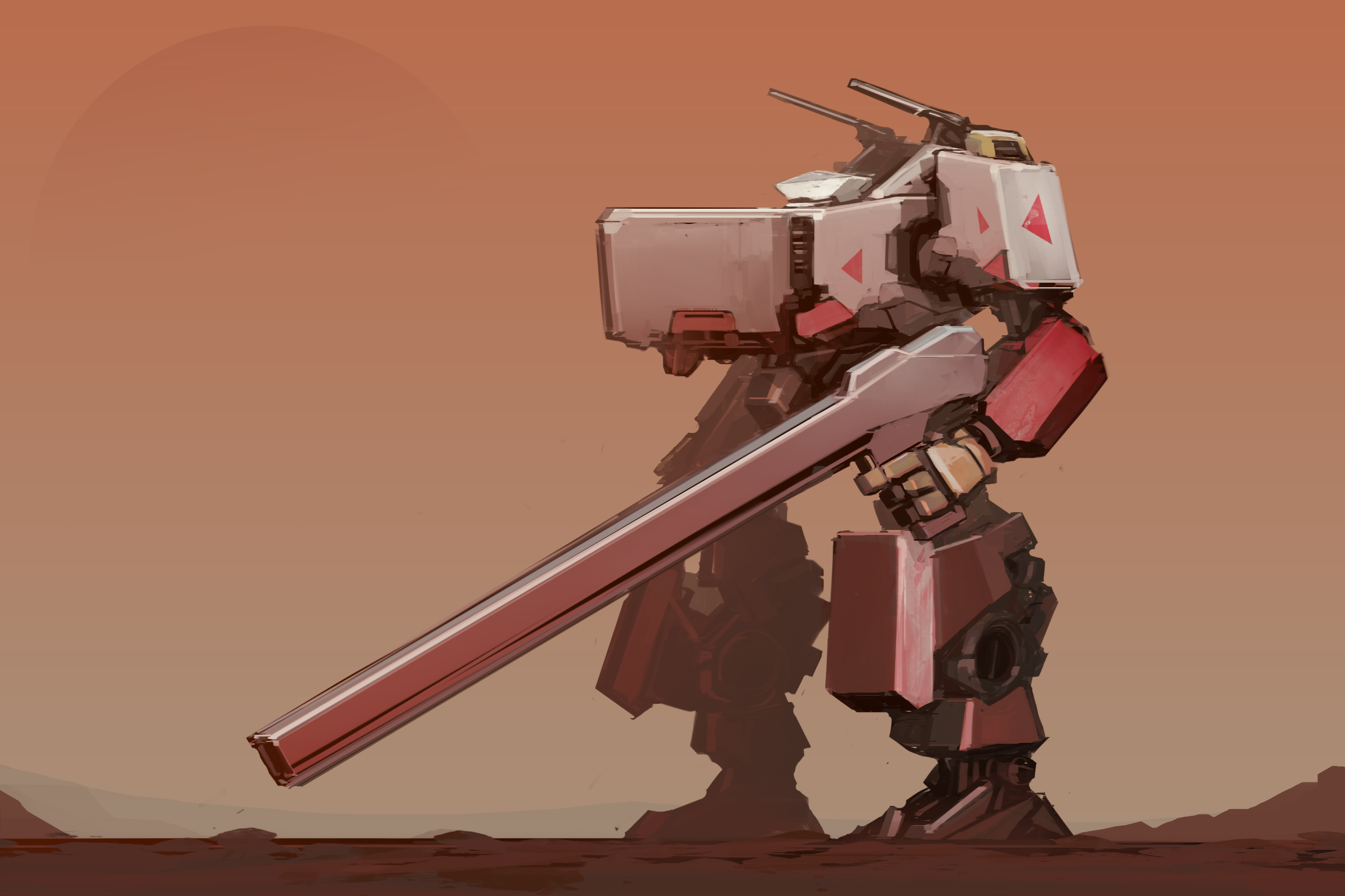 Gun Robot Weapon 3000x2000