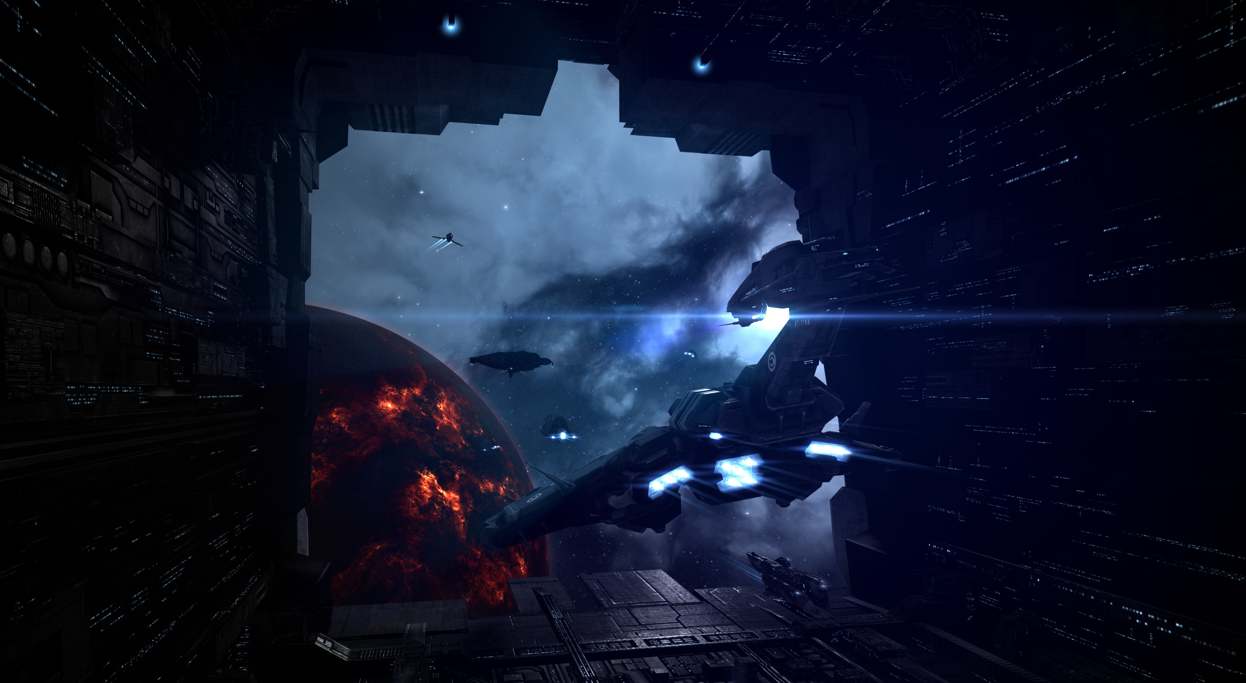 Eve Online Space Spaceship 2560x1404