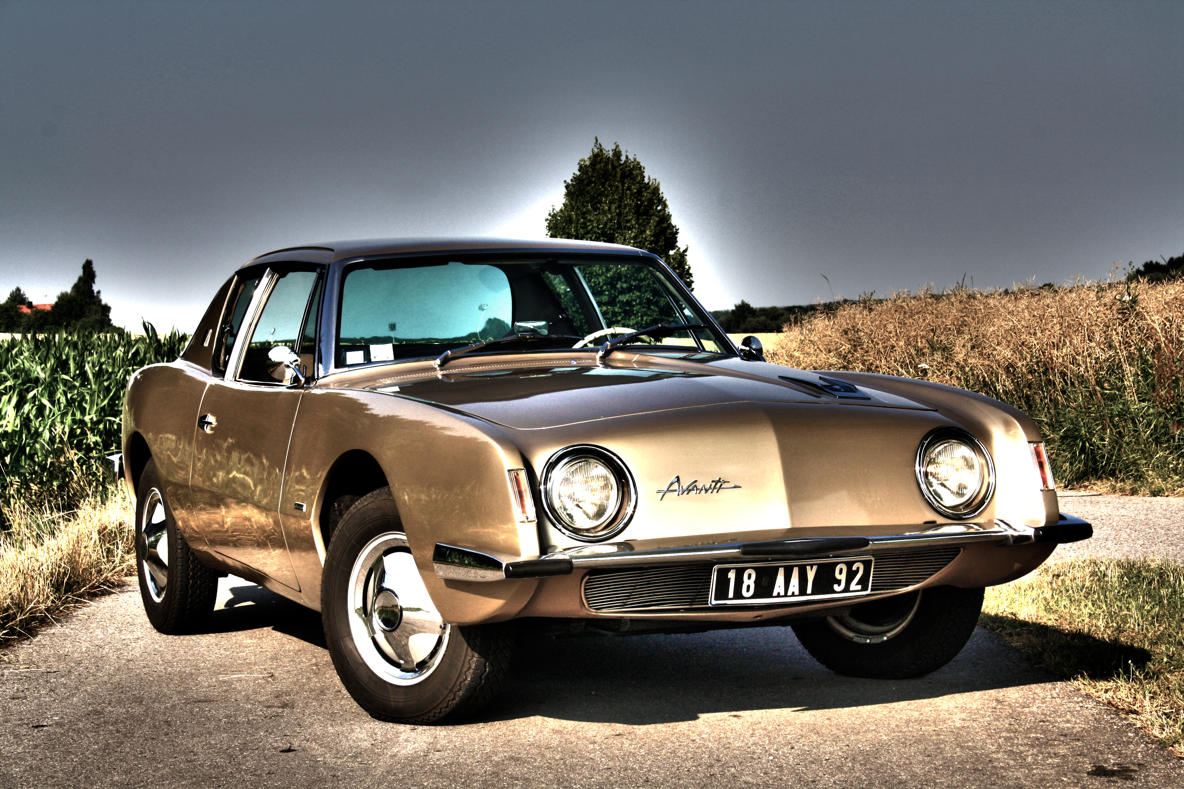 Brown Car Car Coupe Old Car Studebaker Avanti Vintage Car 3888x2592