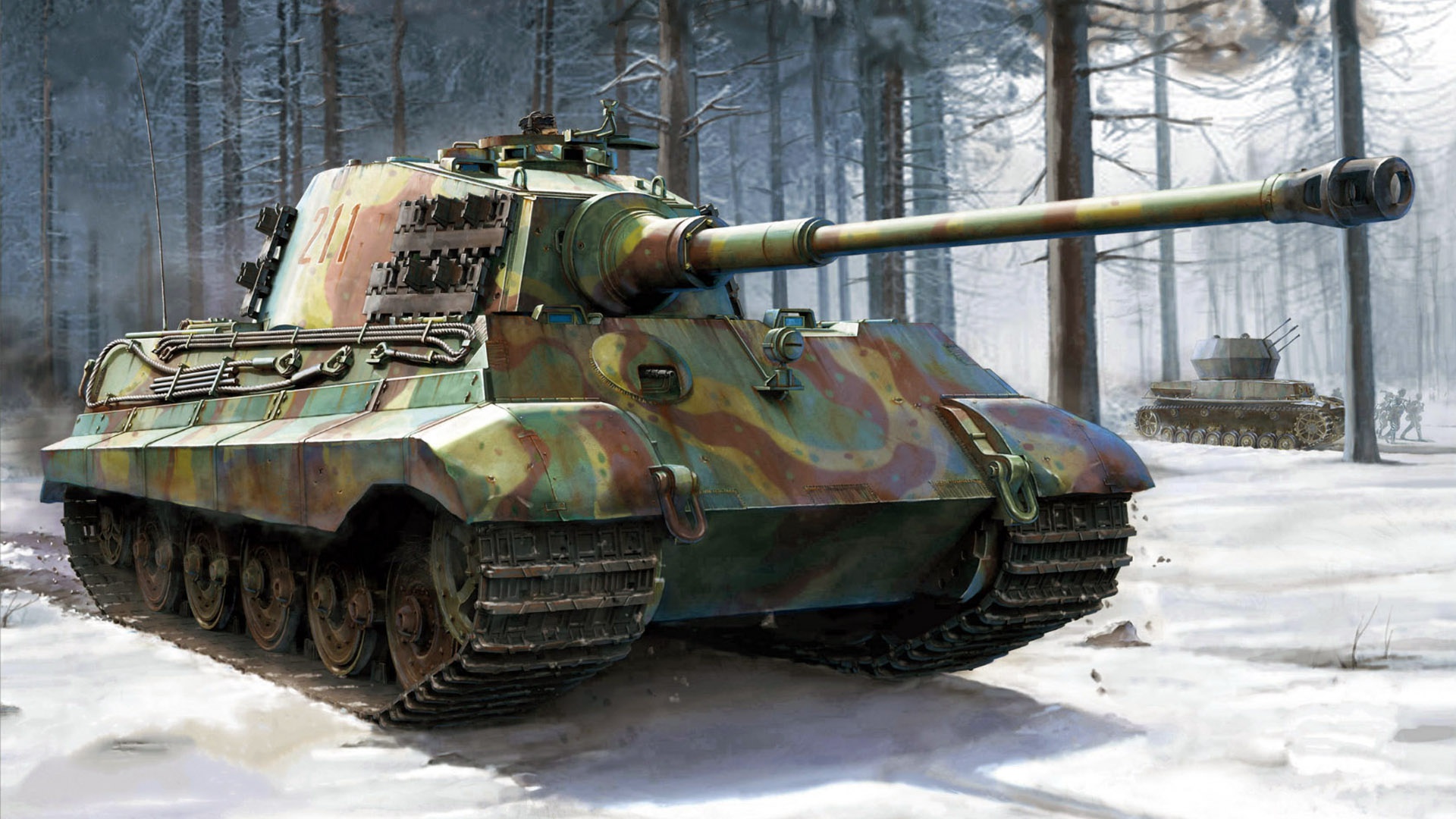 Artistic Tank Tiger Ii 1920x1080