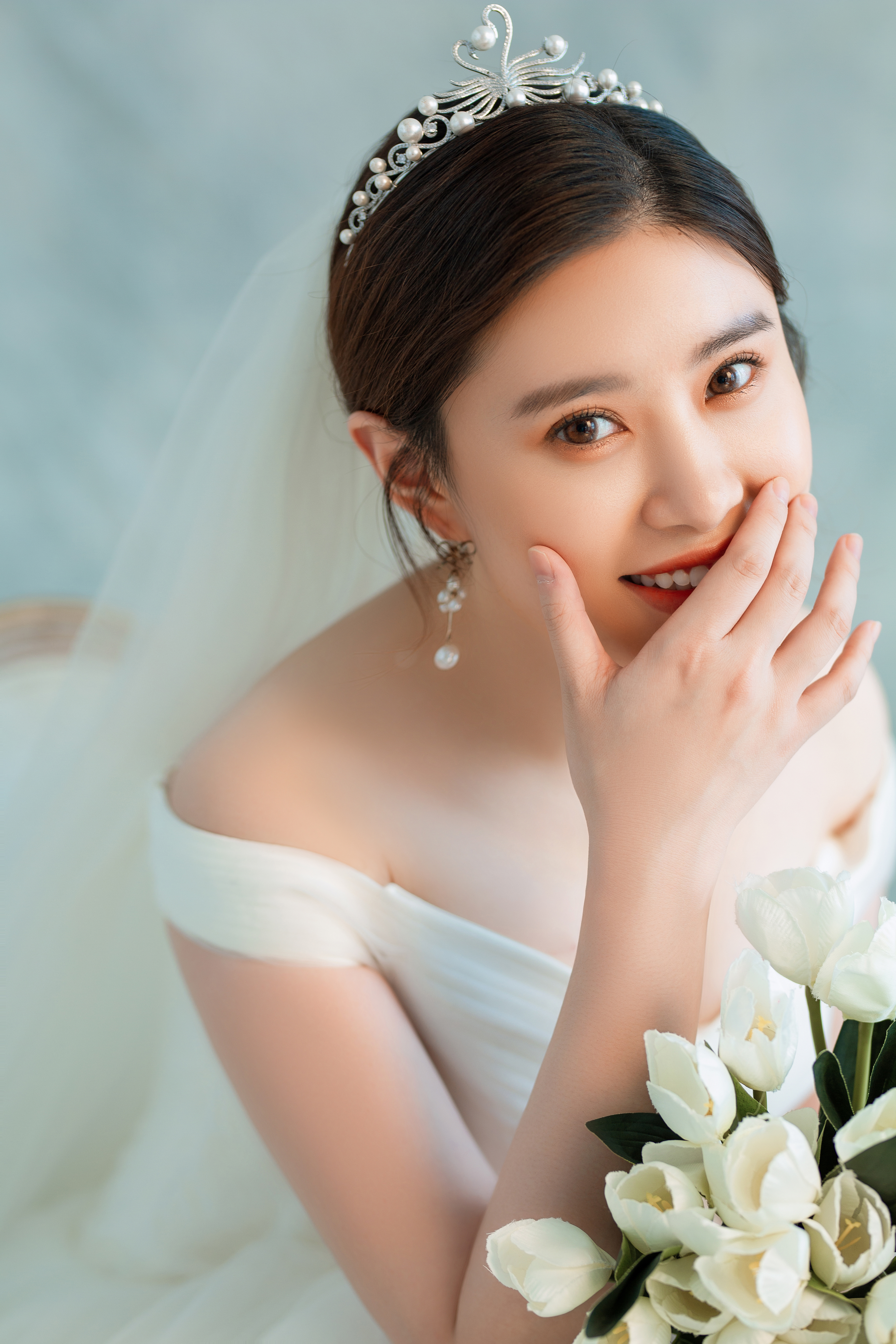 Photography Asian Portrait Red Brides Wedding Dress 3840x5760