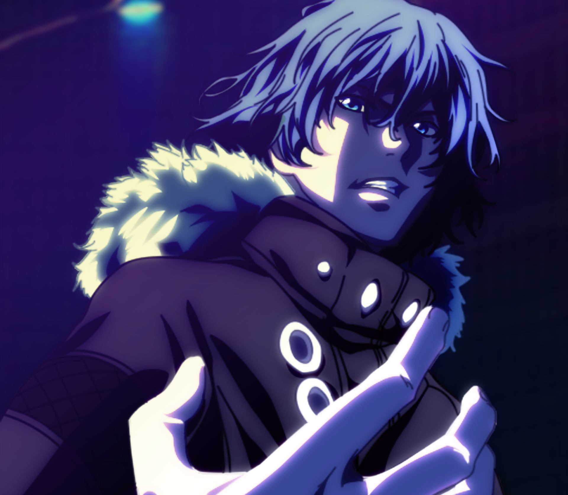 Ayato Kirishima Blue Eyes Blue Hair Boy Night Tokyo Ghoul 1920x1672