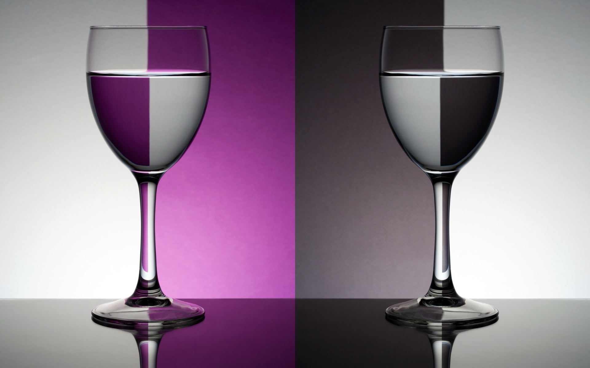 Glass Grey Purple Reflection Water 1920x1200