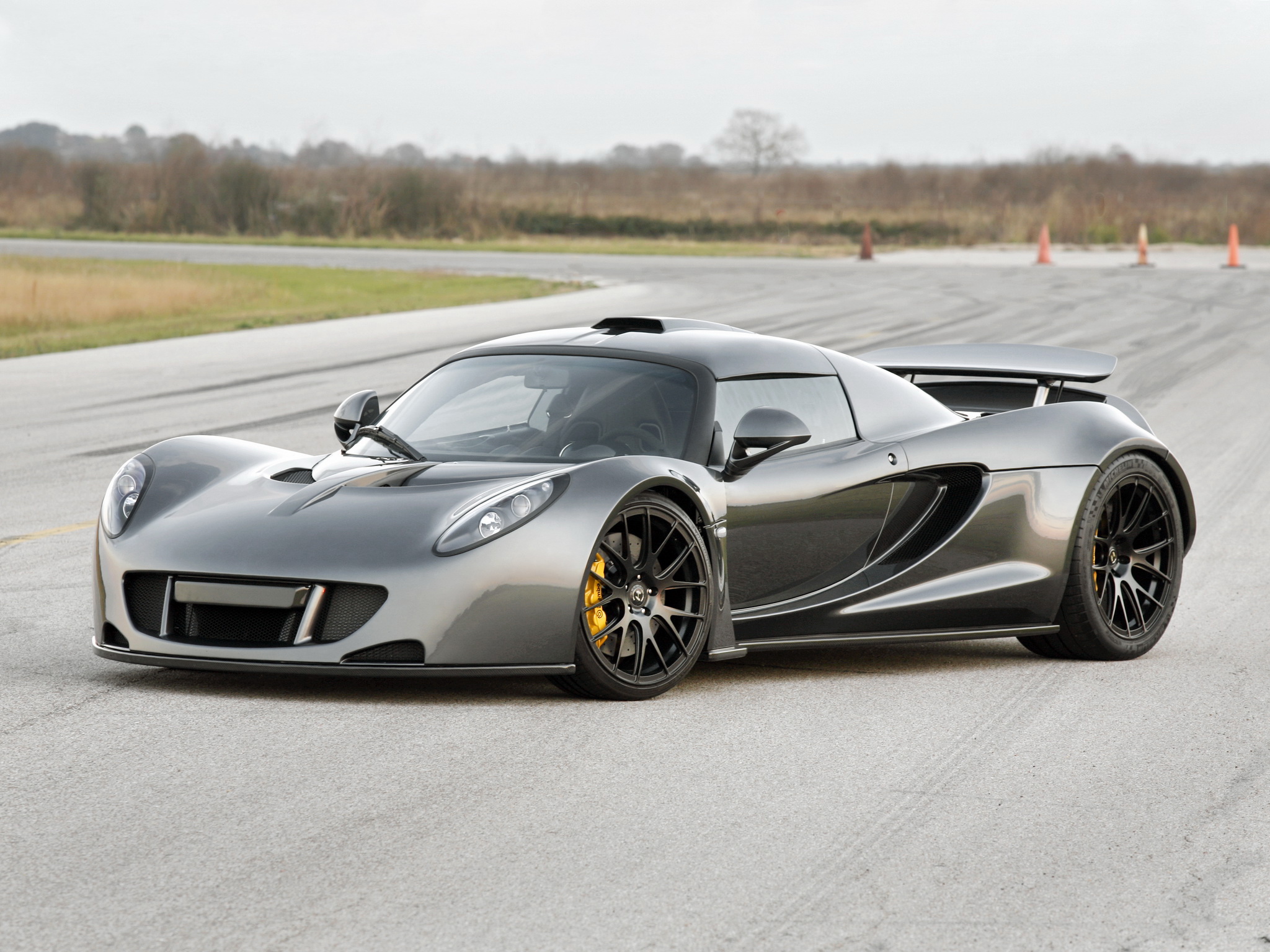 Car Hennessey Hennessey Venom Gt Silver Car Supercar Vehicle 2048x1536