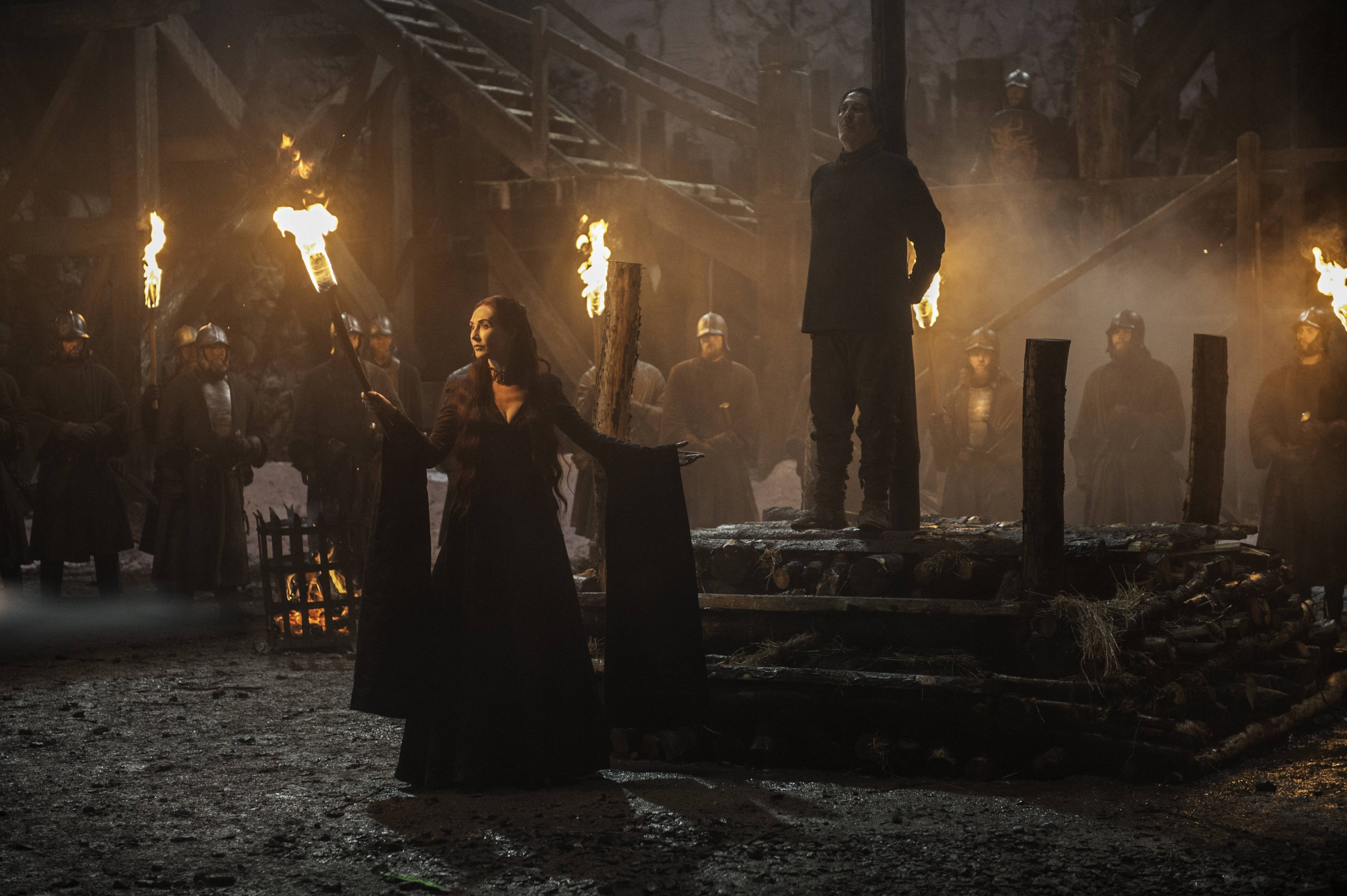 Carice Van Houten Ciaran Hinds Mance Rayder Melisandre Game Of Thrones 3000x1996