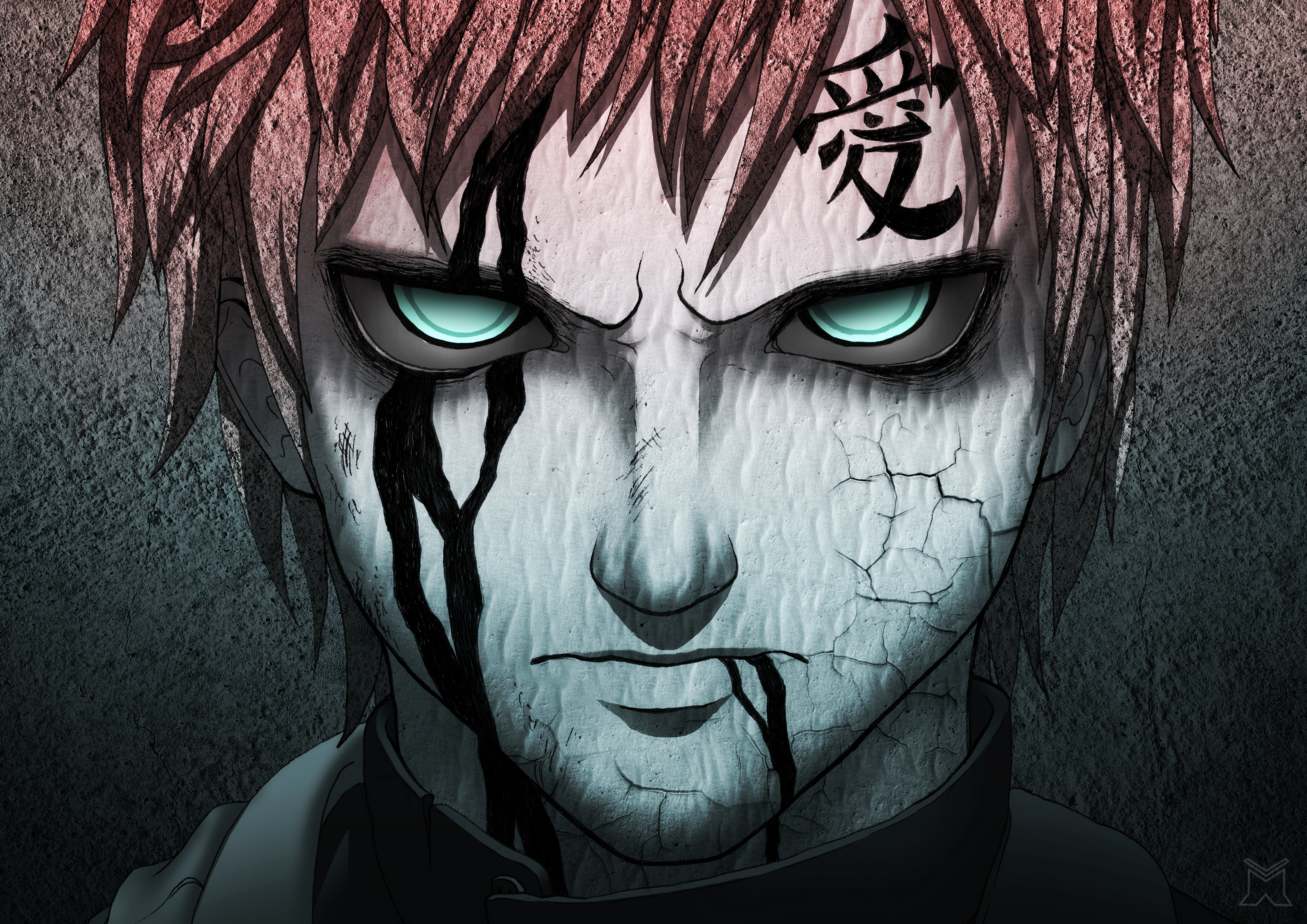 Boy Gaara Naruto Green Eyes Man Naruto Tattoo 4961x3508