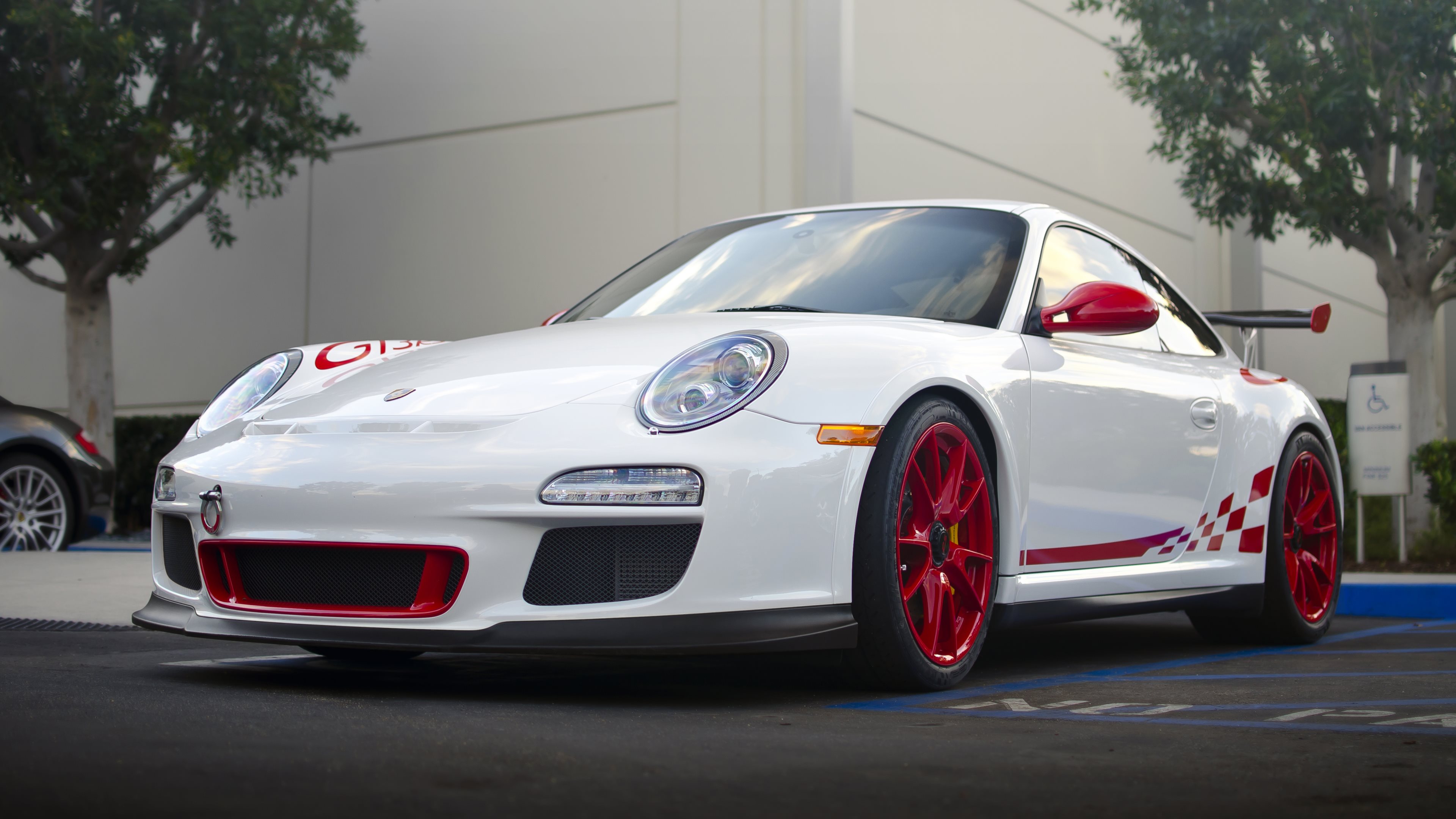 Porsche Porsche 911 Gt3 Porsche 911 Gt3 Rs Sport Car Vehicle White Car 3840x2160