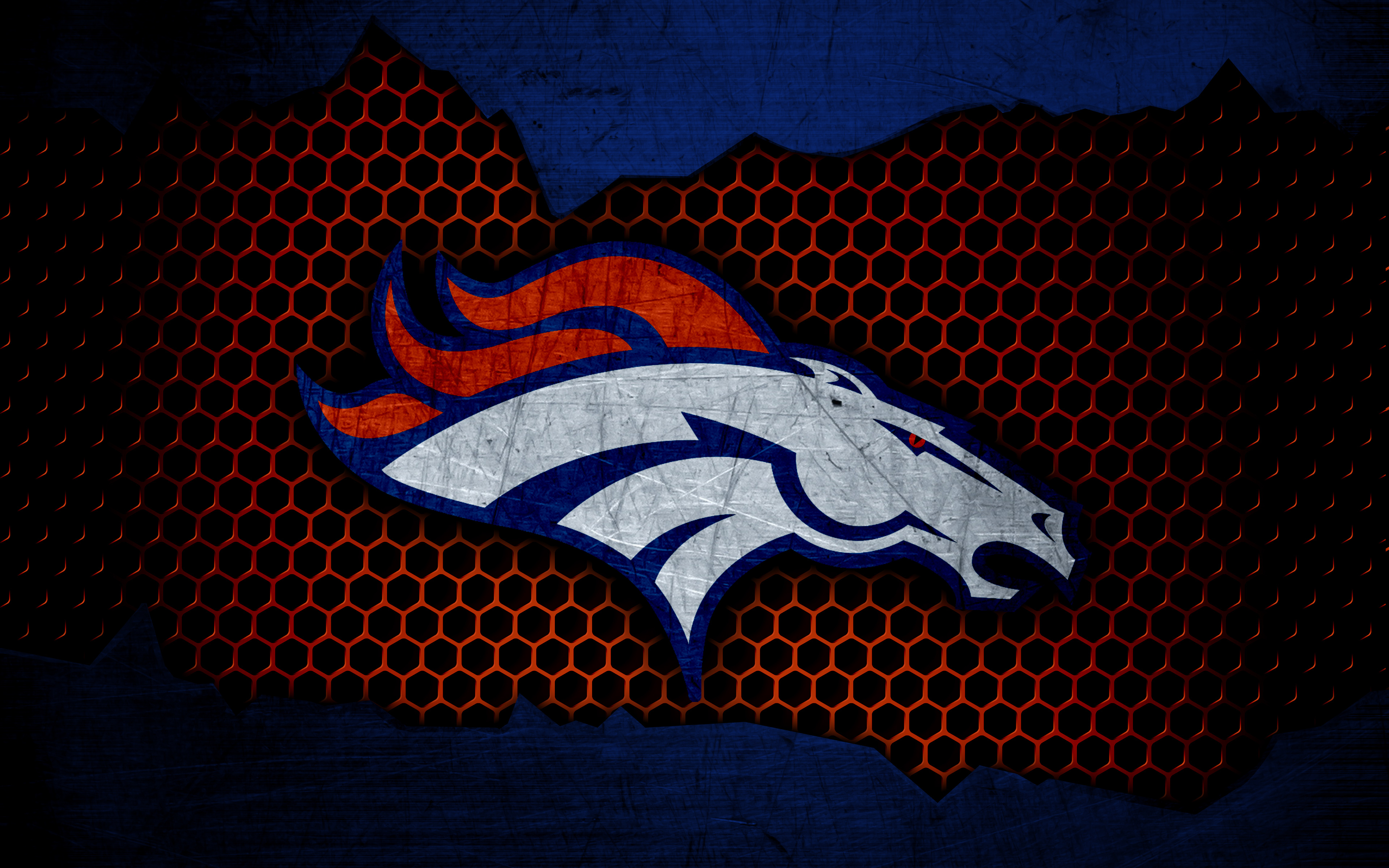 Denver Broncos Emblem Logo Nfl 3840x2400