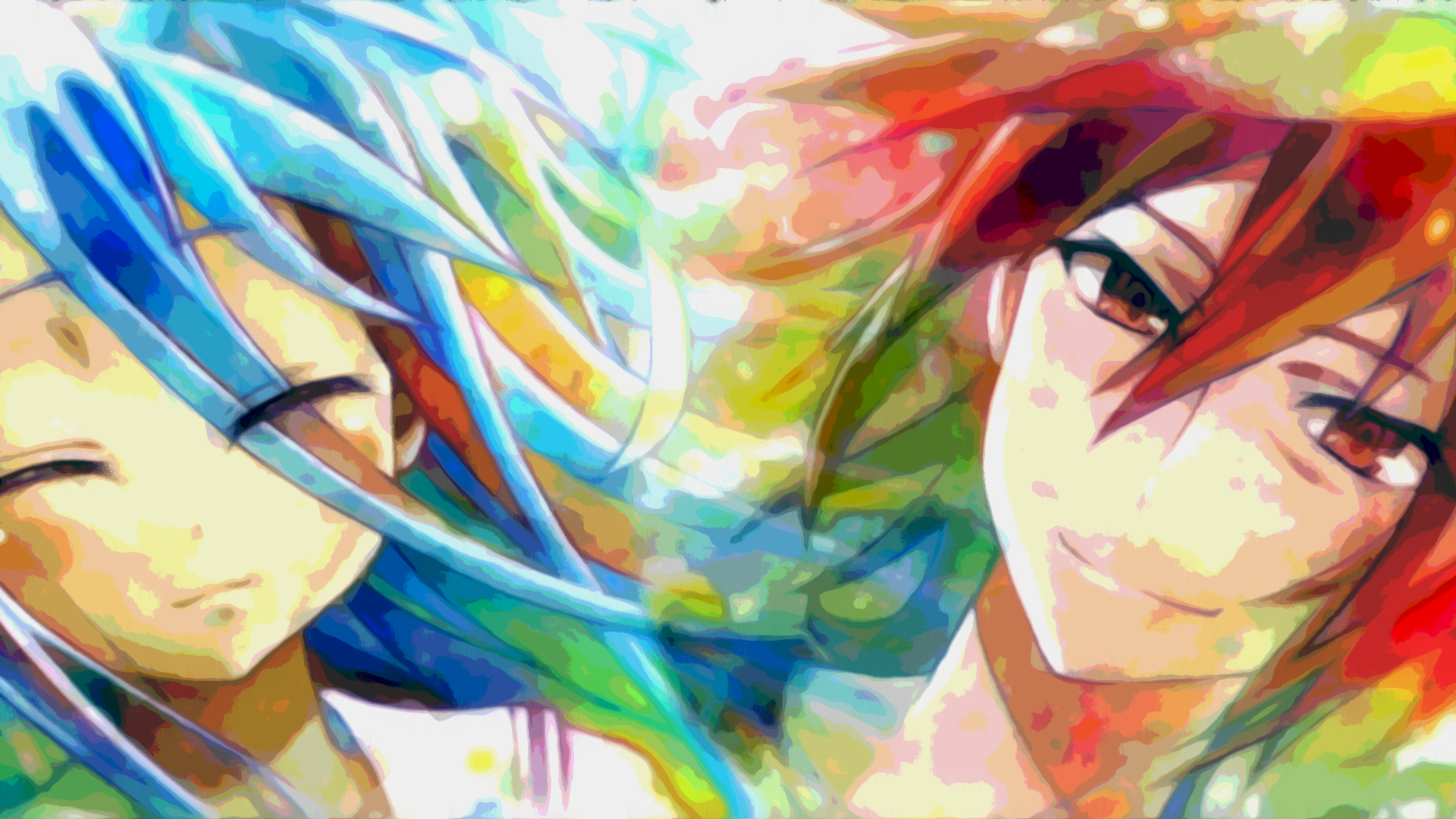 Anime Bright Colorful Shiro No Game No Life Sora No Game No Life 1920x1080