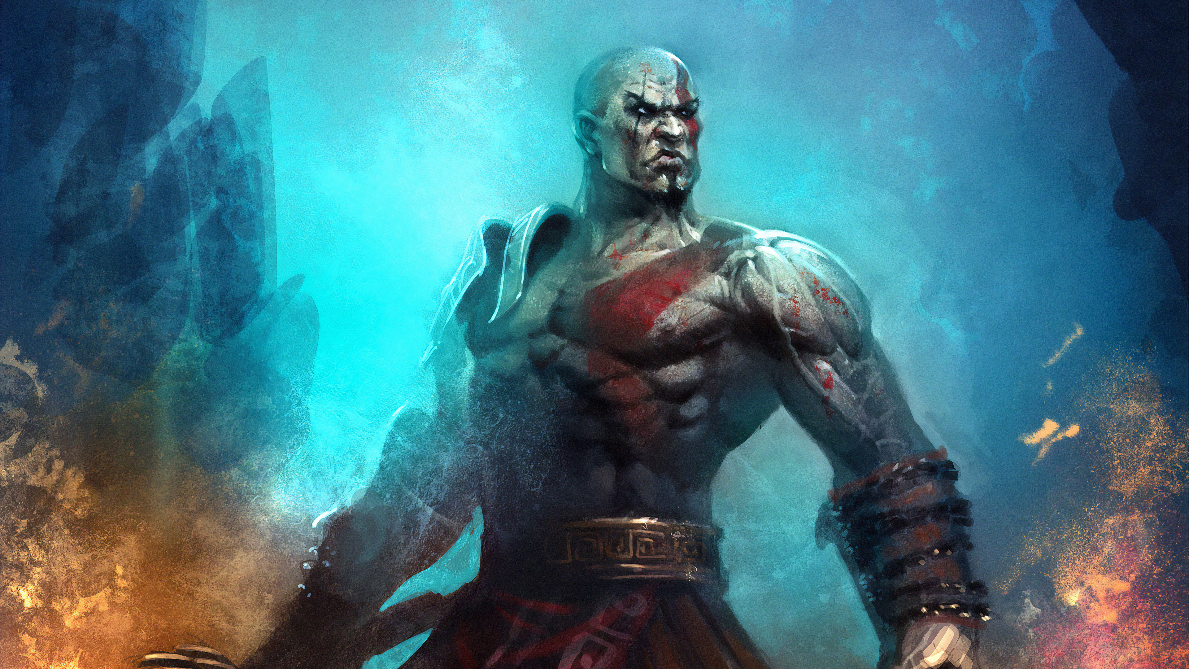 God Of War Kratos God Of War Warrior 3840x2160