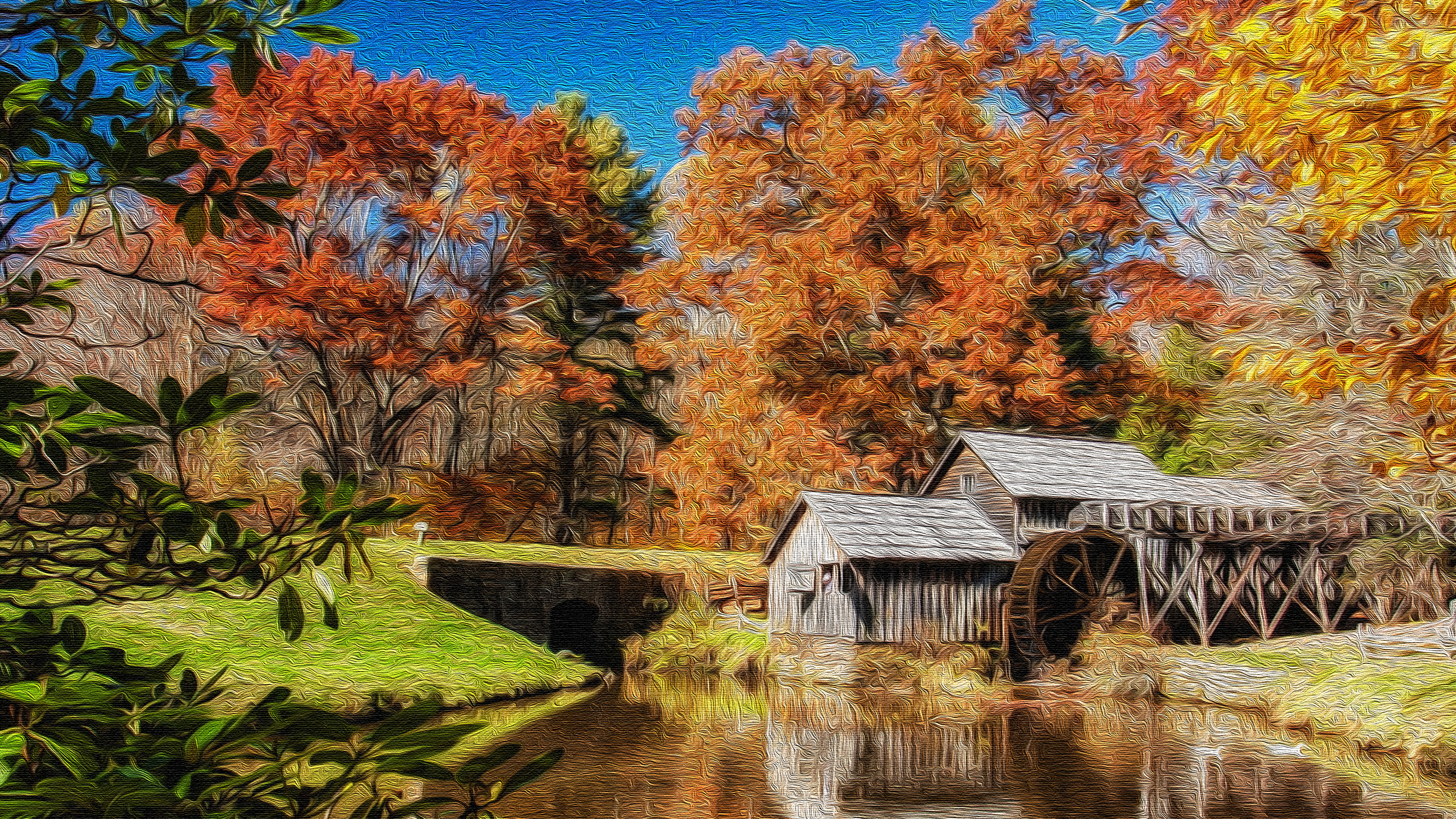 Artistic Watermill 3840x2160