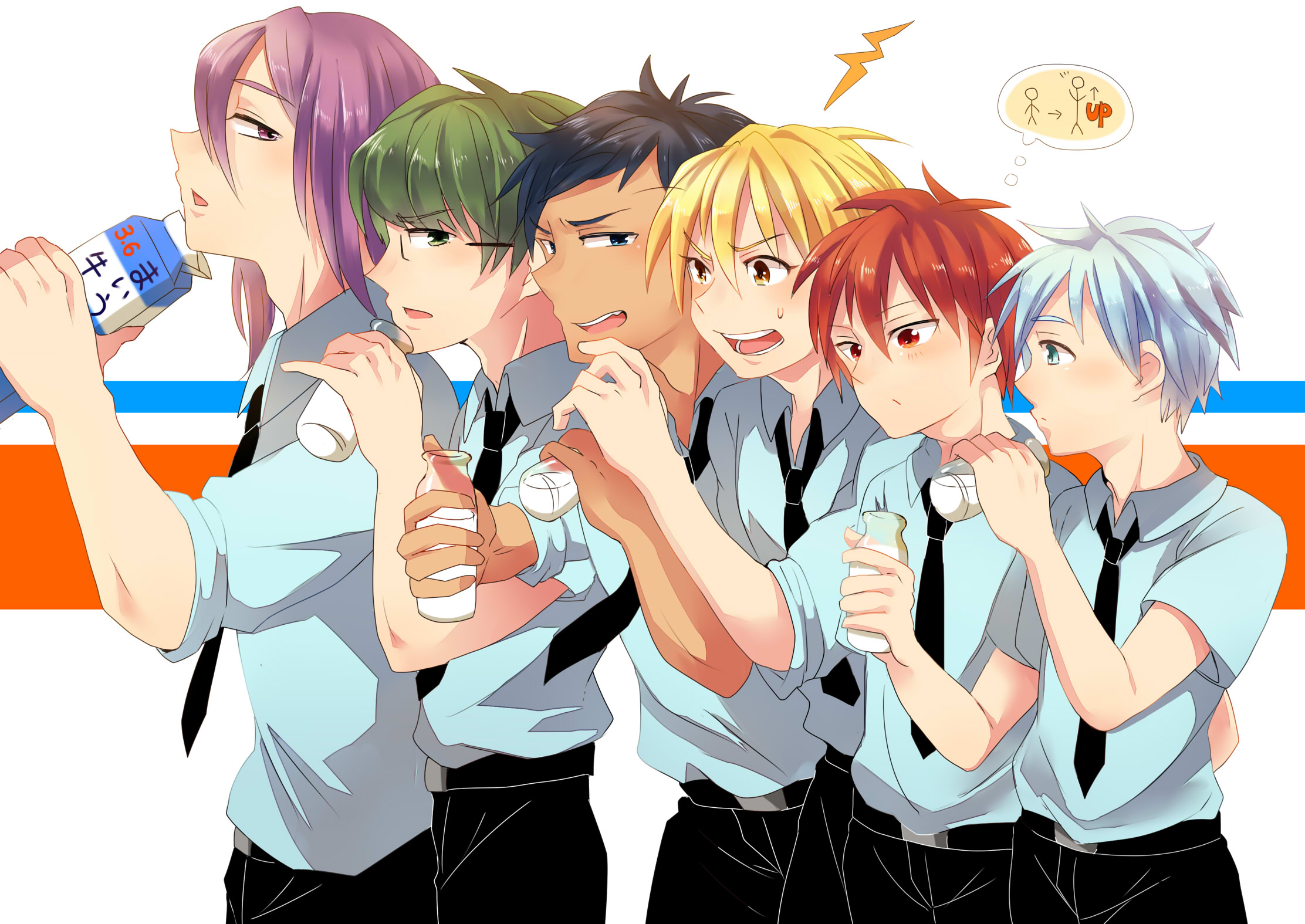 Atsushi Murasakibara Daiki Aomine Ry Ta Kise Seij R Akashi Shintar Midorima Tetsuya Kuroko 2224x1575