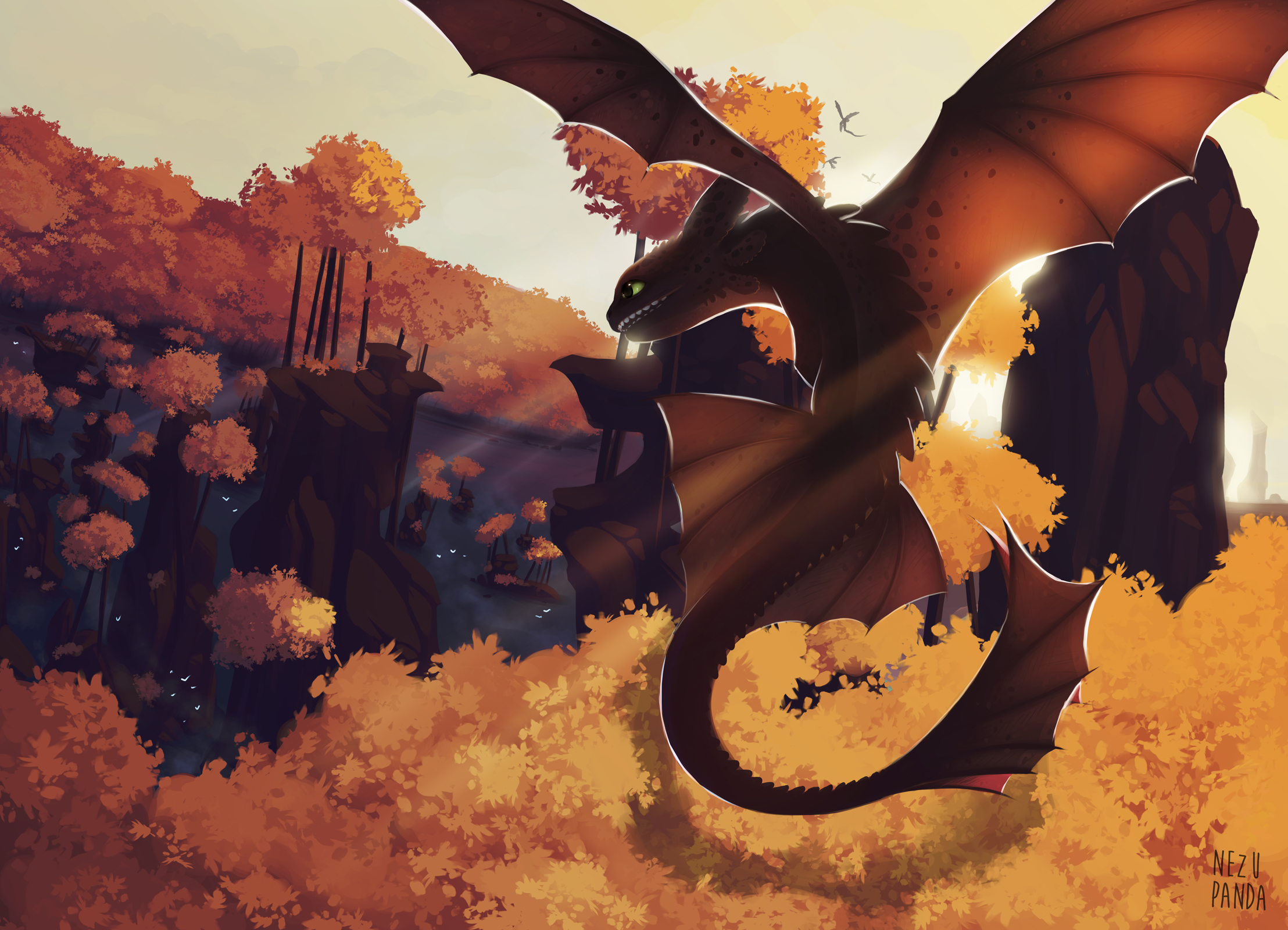 Dragon Fall How To Train Your Dragon Toothless How To Train Your Dragon 2216x1600