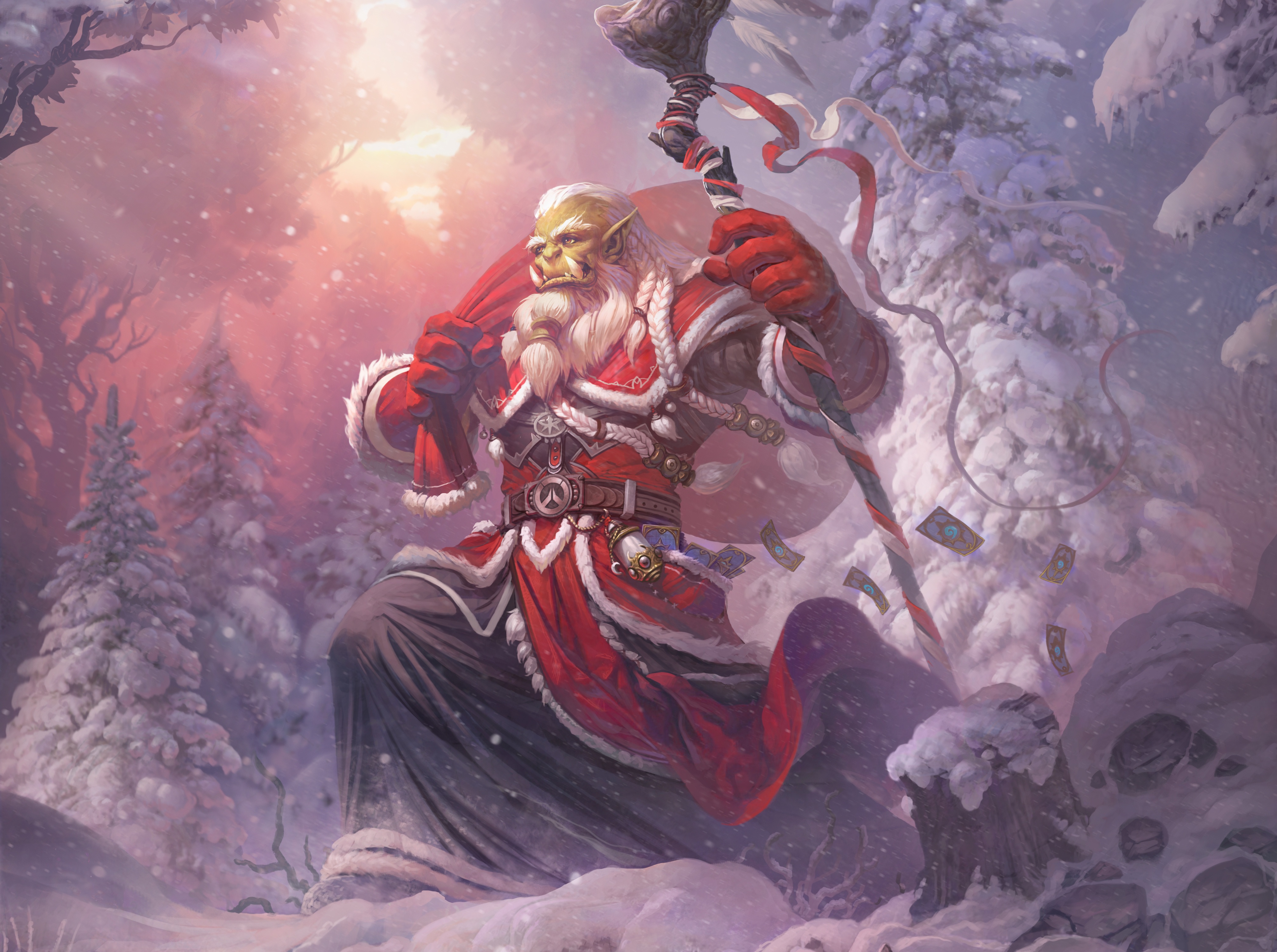 Christmas Orc Warcraft Winter World Of Warcraft 4022x3000