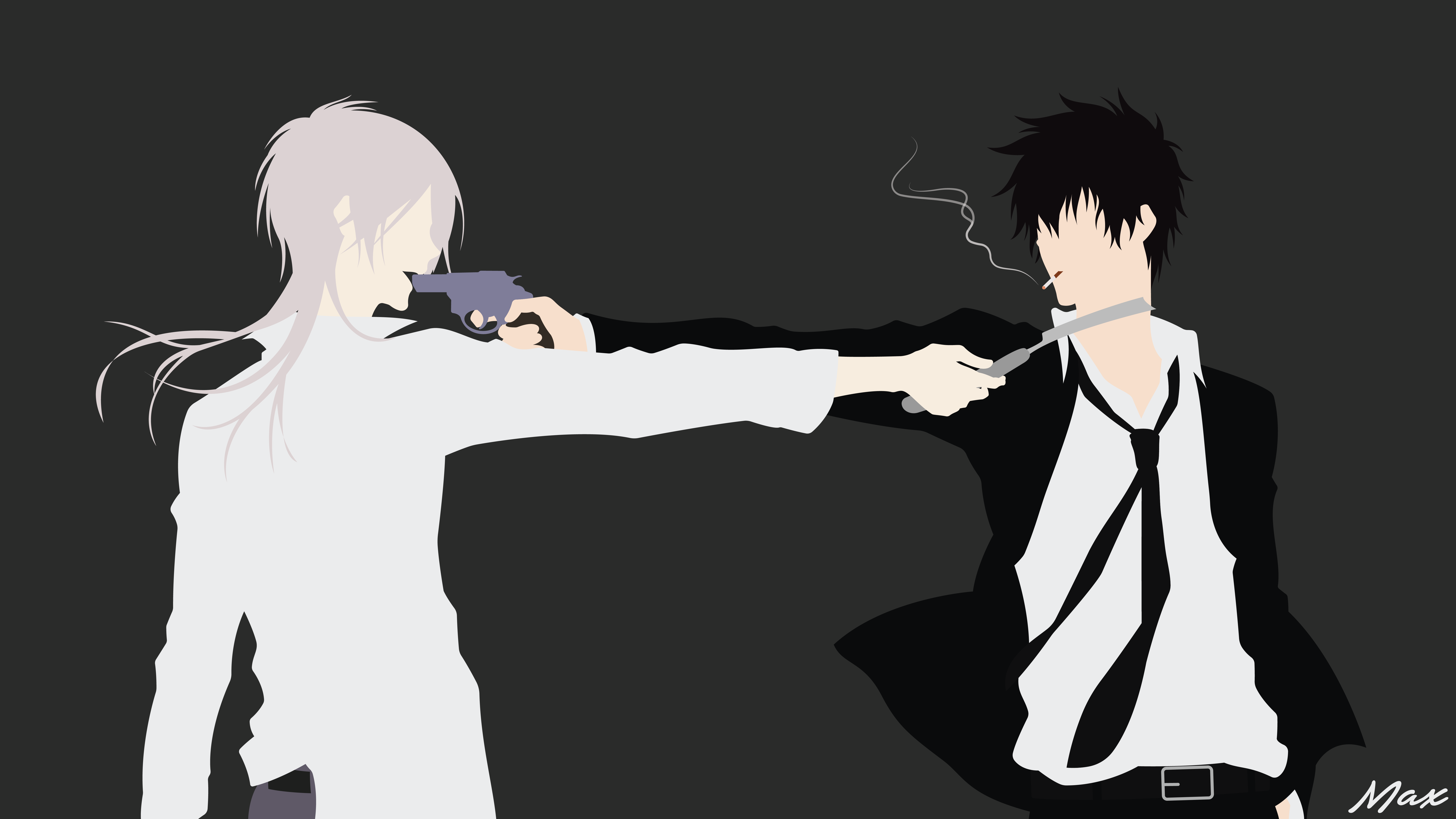 Shinya Kogami Shougo Makishima 8000x4500