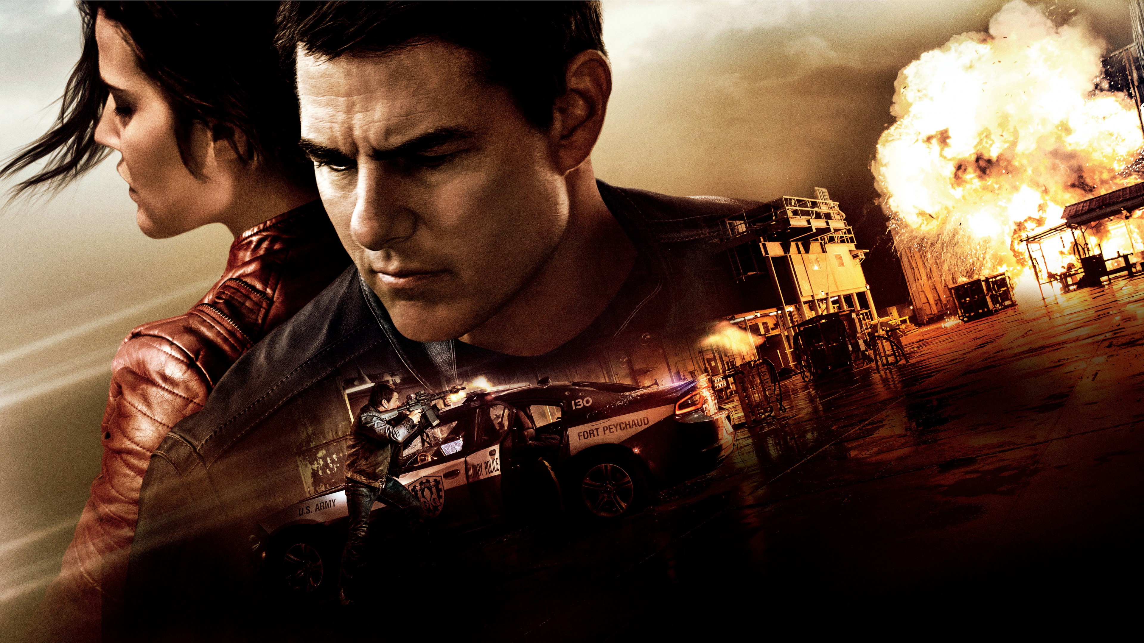 Cobie Smulders Jack Reacher Jack Reacher Never Go Back Tom Cruise 3840x2160