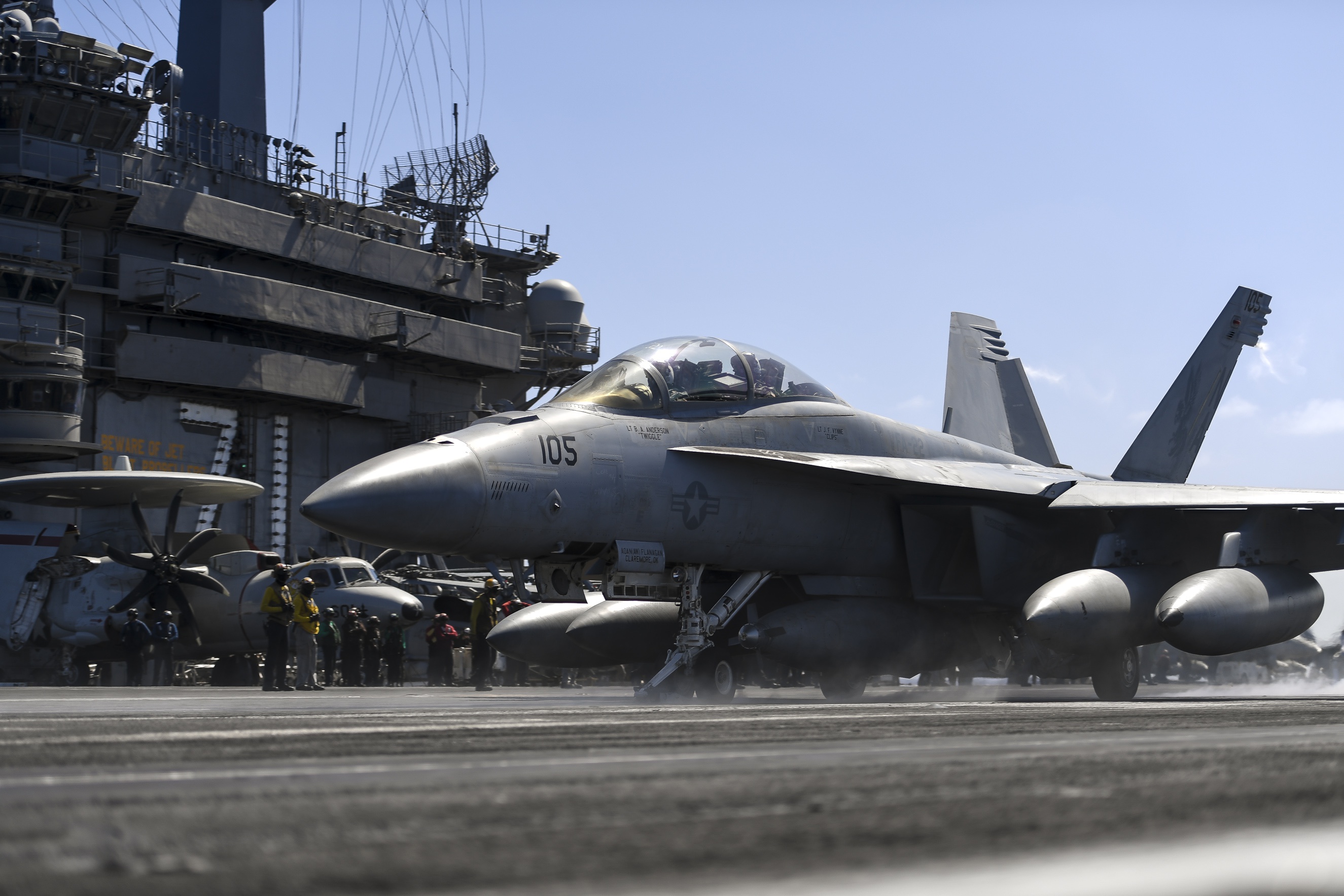 Aircraft Boeing F A 18e F Super Hornet Jet Fighter Warplane 2650x1767