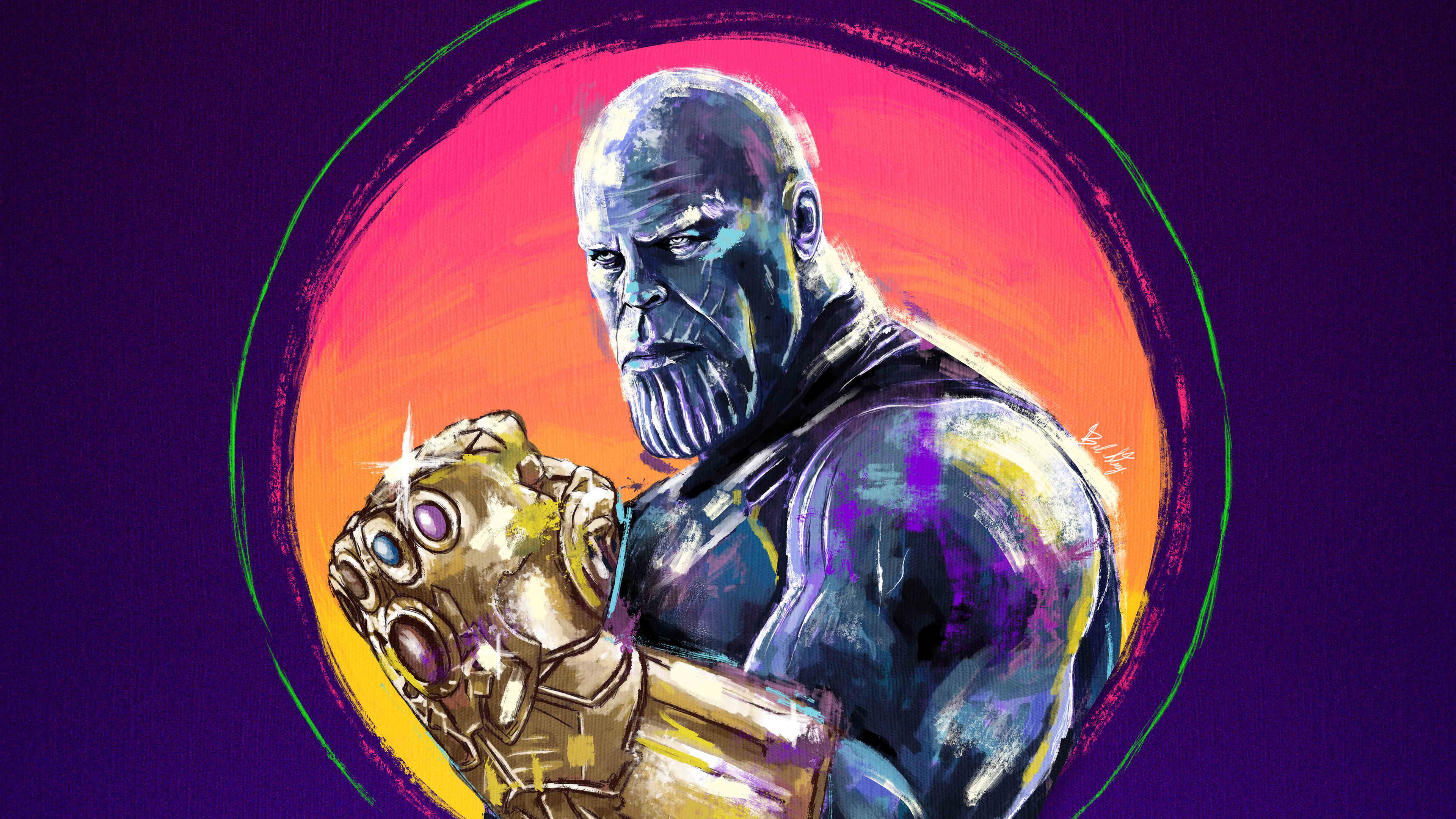 Infinity Gauntlet Marvel Comics Thanos 3840x2160