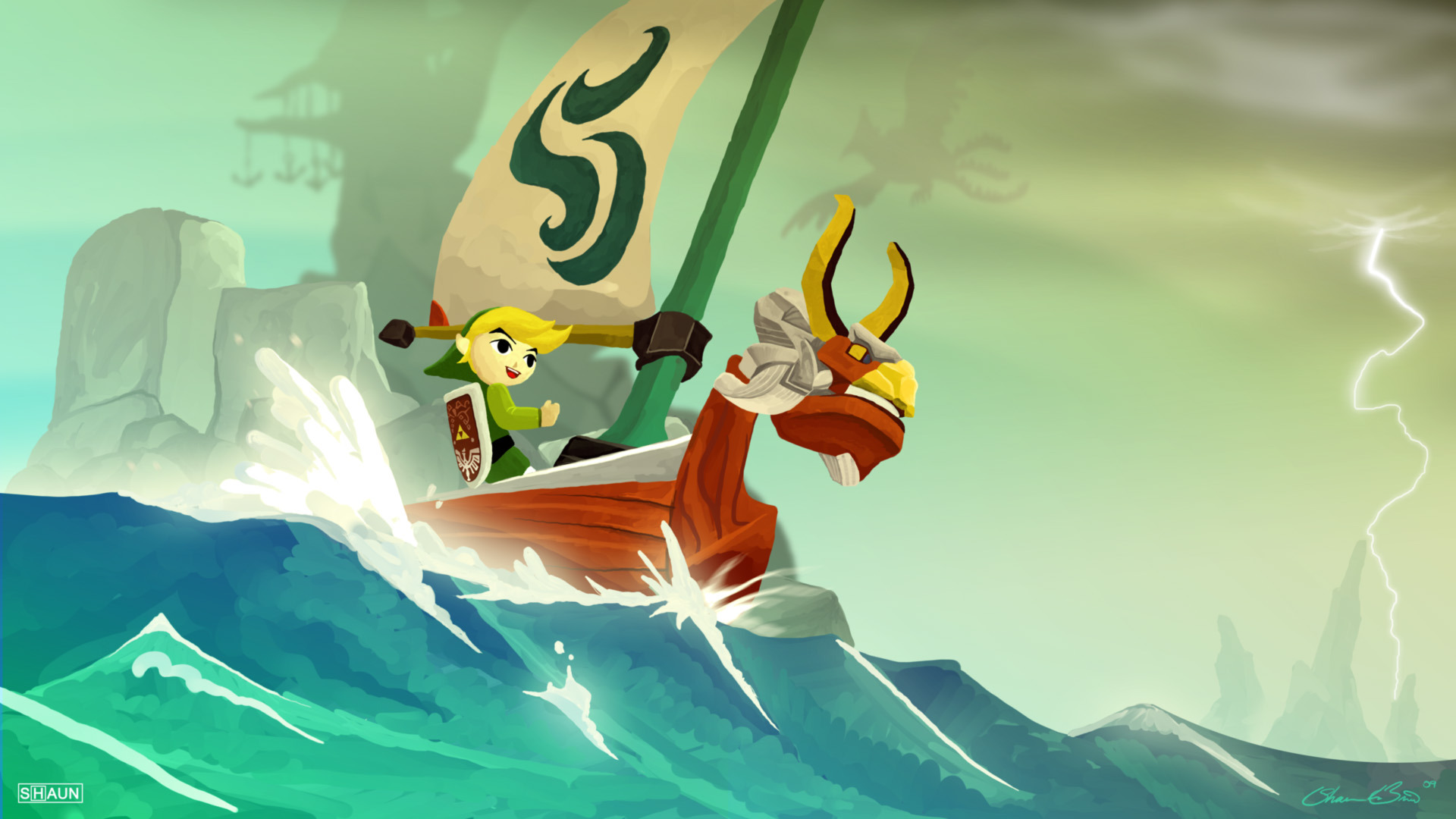 Link The Legend Of Zelda The Wind Waker 1920x1080