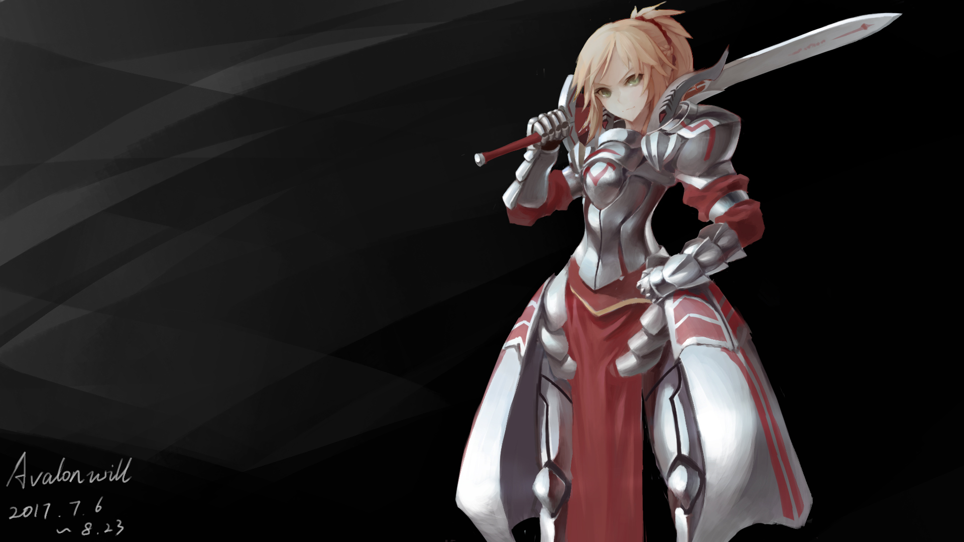 Mordred Fate Apocrypha Saber Of Red Fate Apocrypha Wallpaper Resolution1920x1080 Id1043508