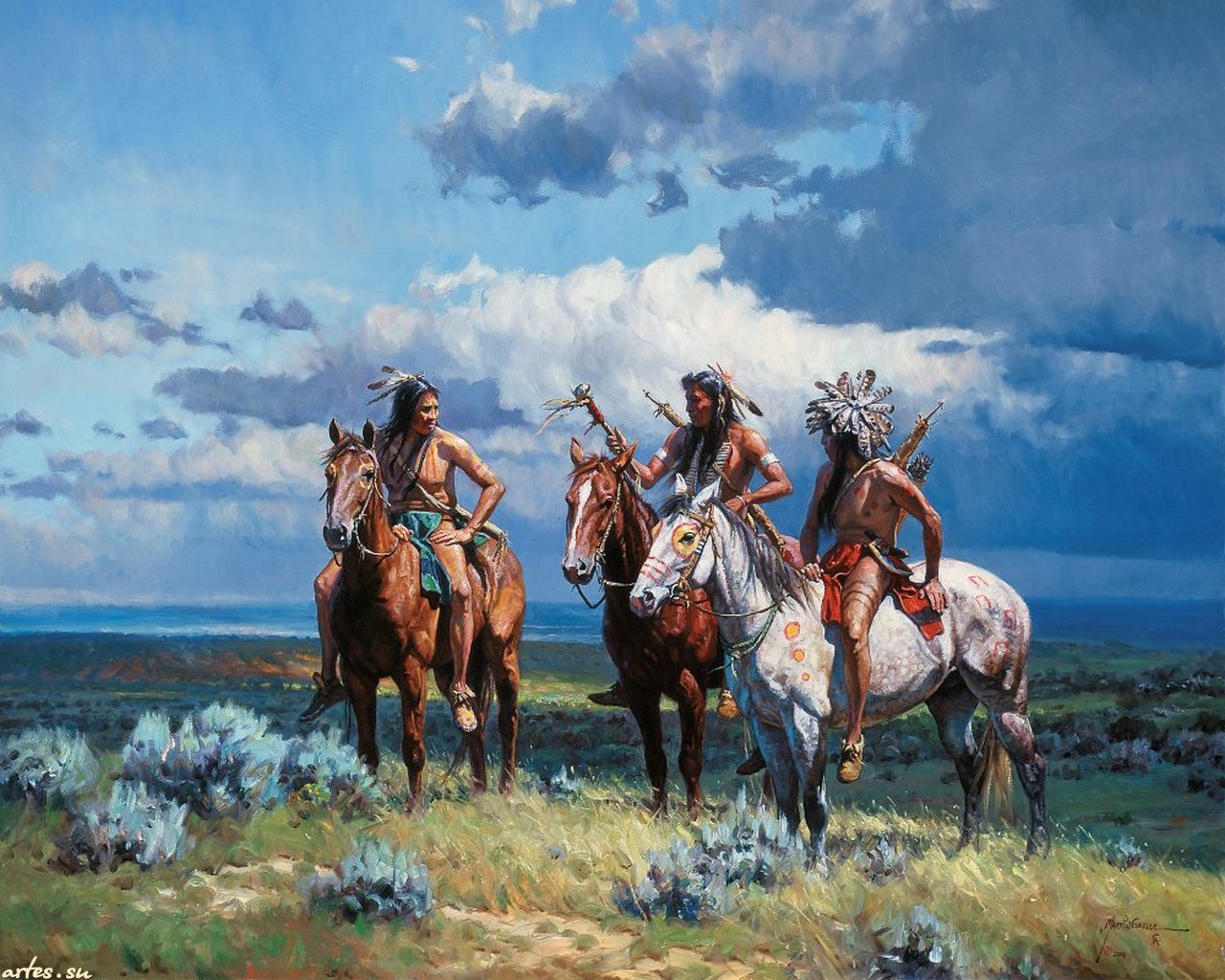 Artistic Native American 1280x1024