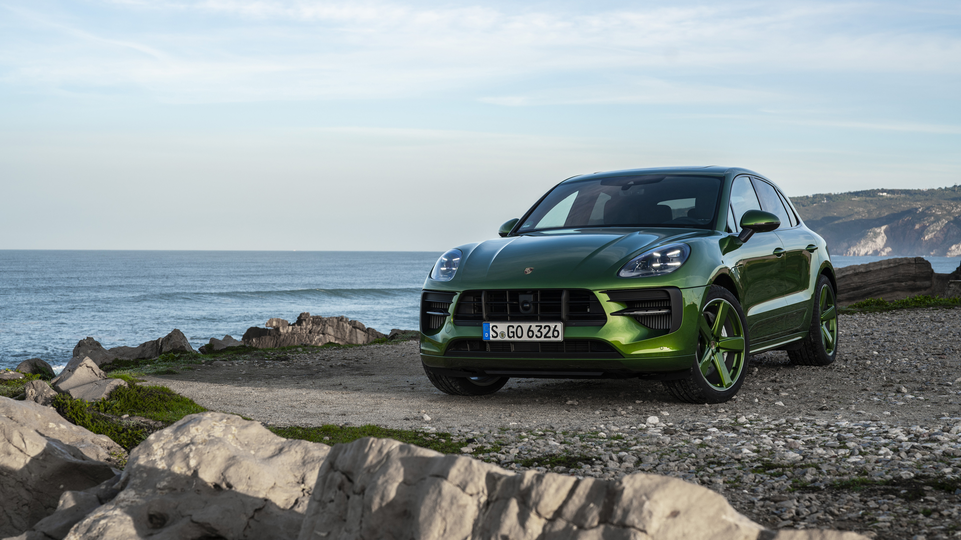 Car Green Car Luxury Car Porsche Porsche Macan Porsche Macan Gts Suv Vehicle 1920x1080