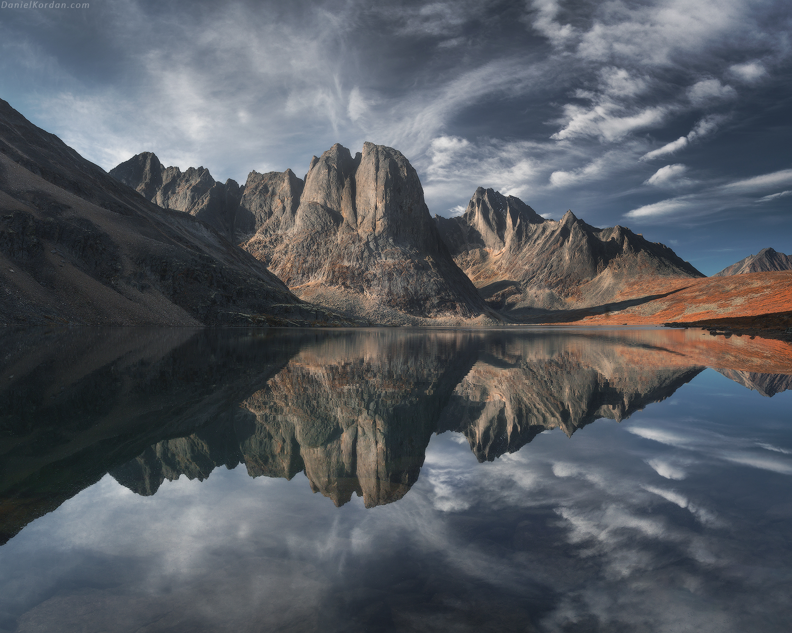 Daniel Kordan Landscape Yukon Mountains Water Sky Clouds Reflection Nature 1600x1280