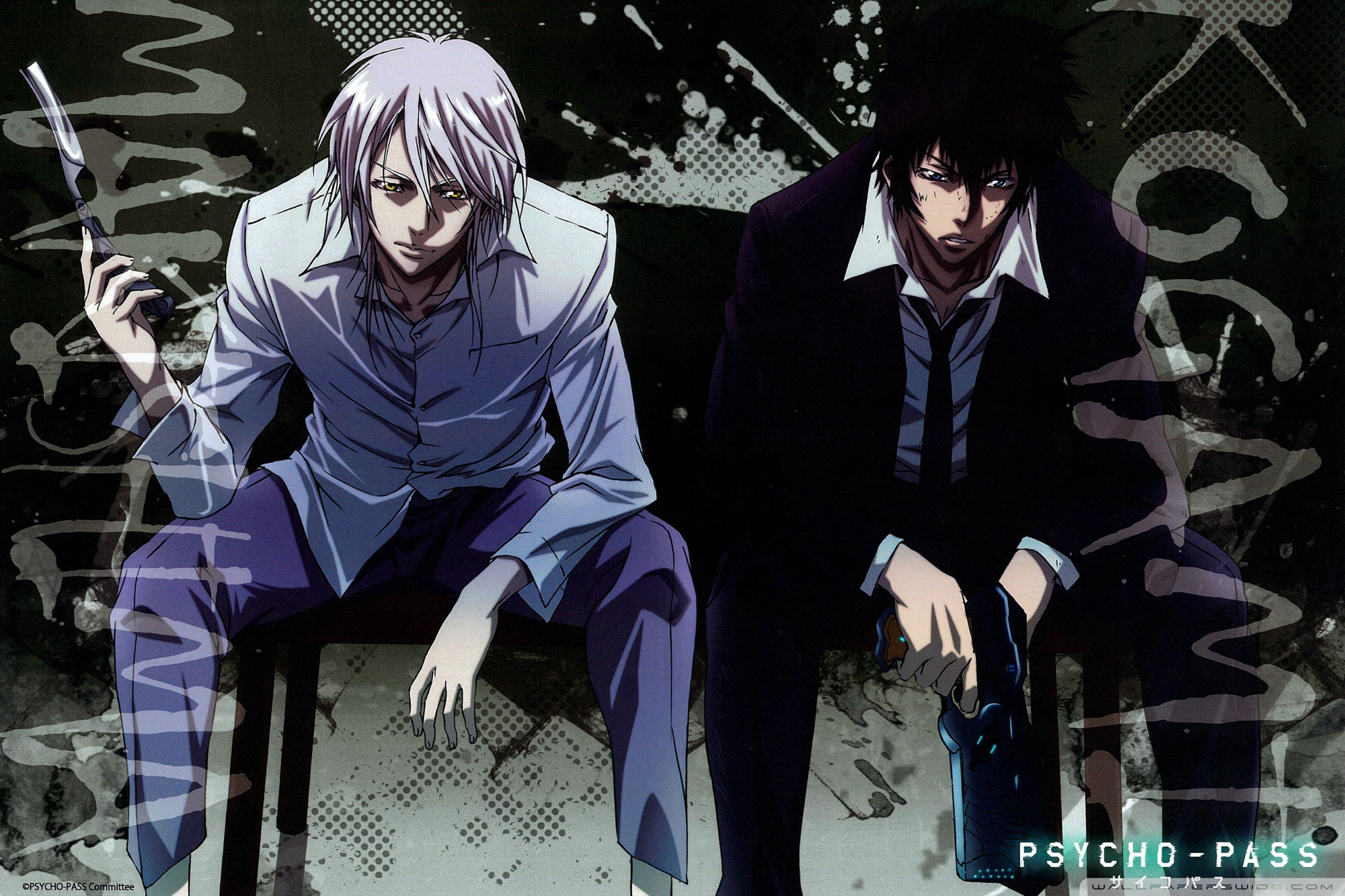 Shinya Kogami Shougo Makishima 2000x1333