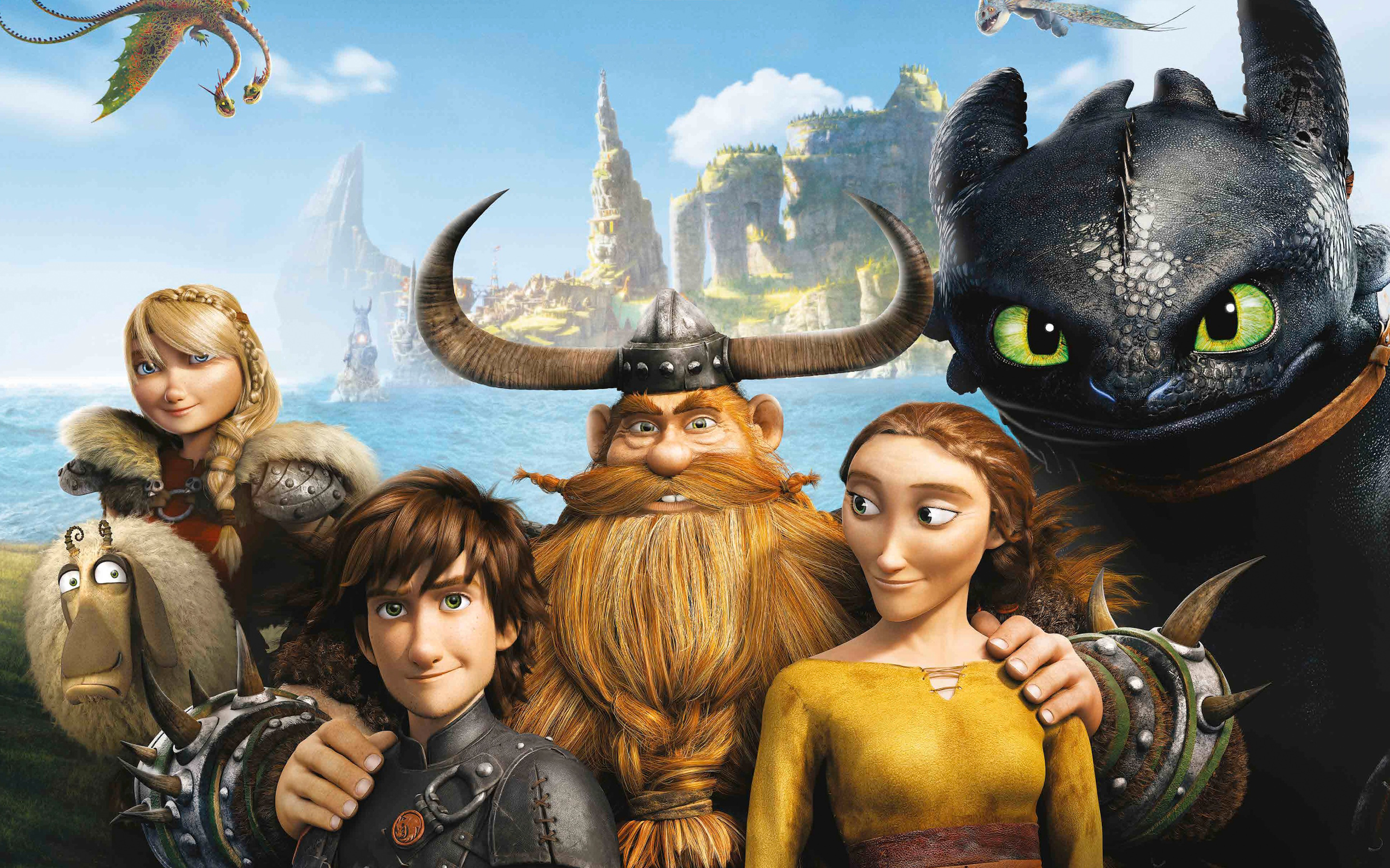 Astrid How To Train Your Dragon Hiccup How To Train Your Dragon How To Train Your Dragon 2 Stoick Ho 2880x1800