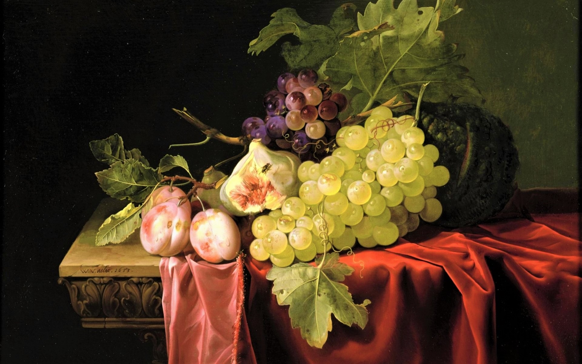 Artistic Fruit Painting Still Life Vegetable 1920x1200