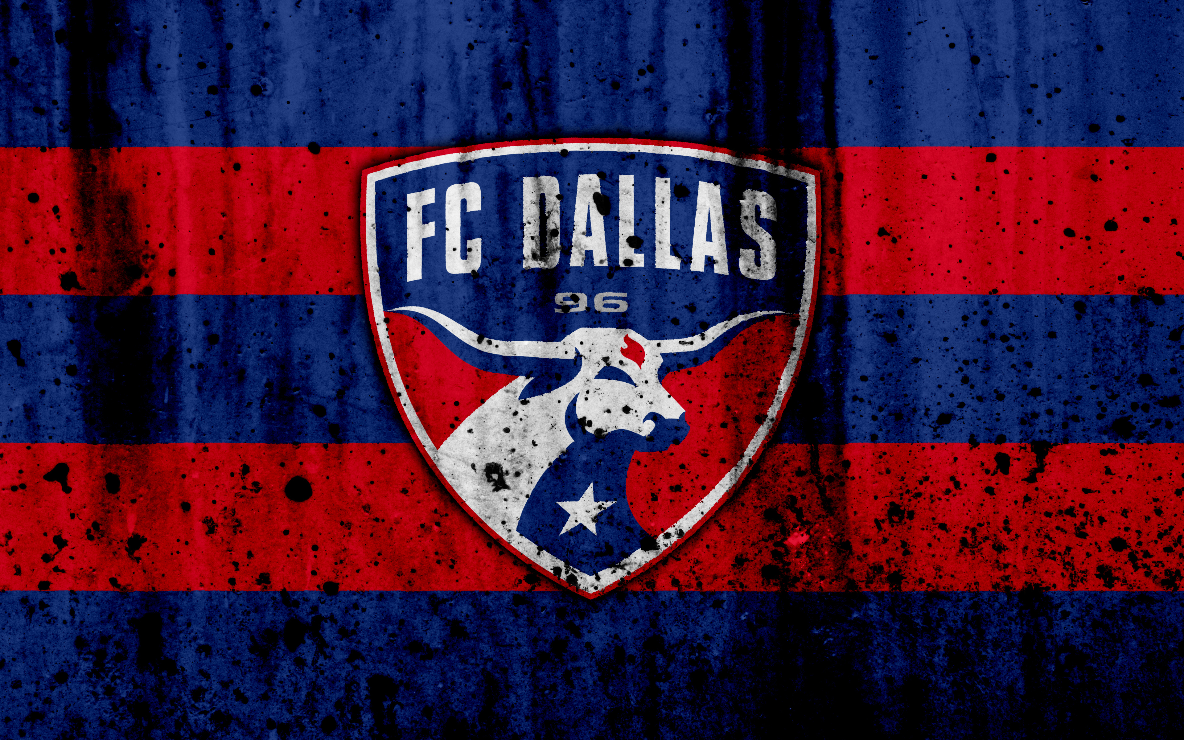 Emblem Fc Dallas Logo Mls Soccer 3840x2400