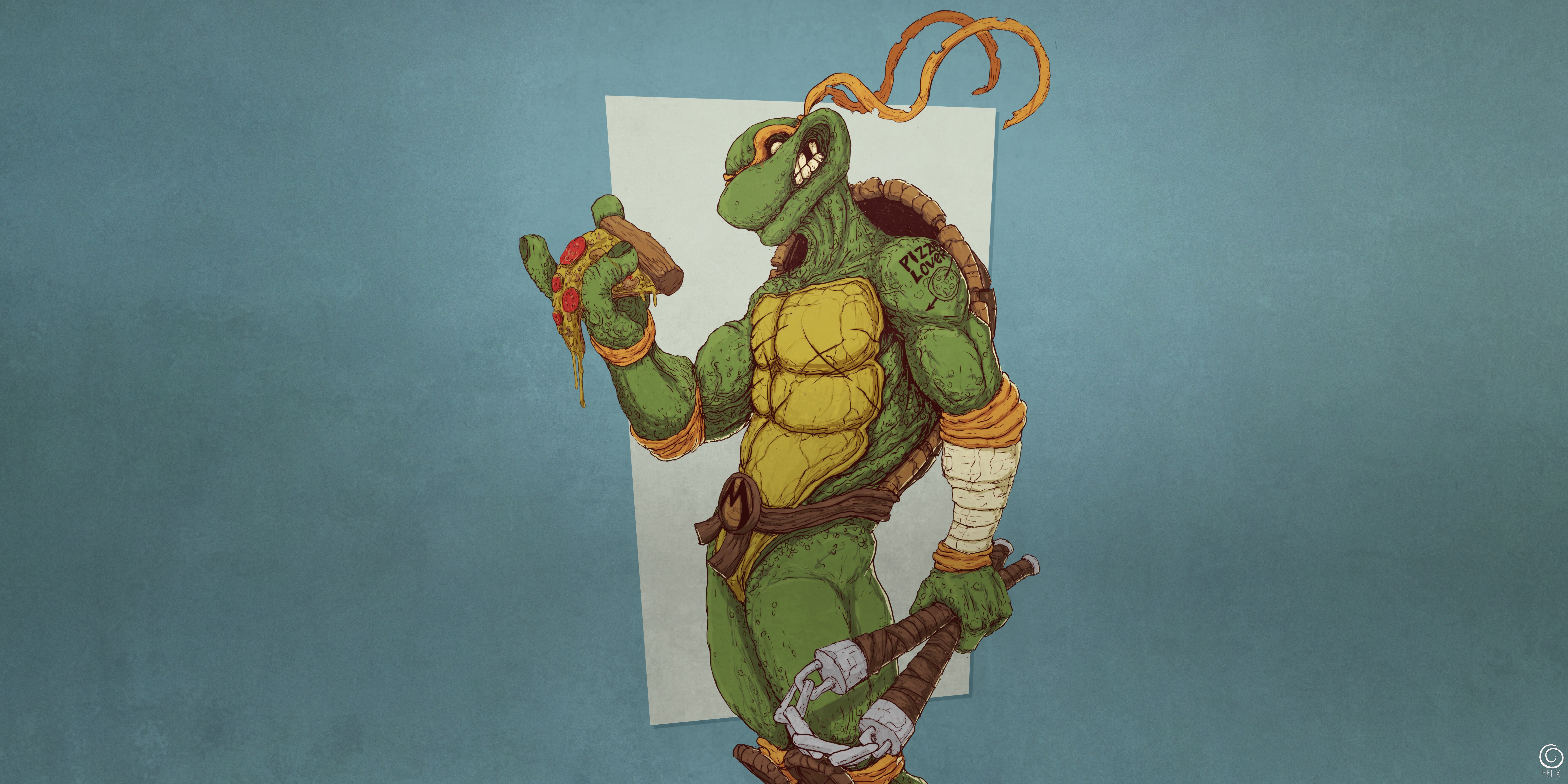 Michelangelo Tmnt Teenage Mutant Ninja Turtles 7000x3500