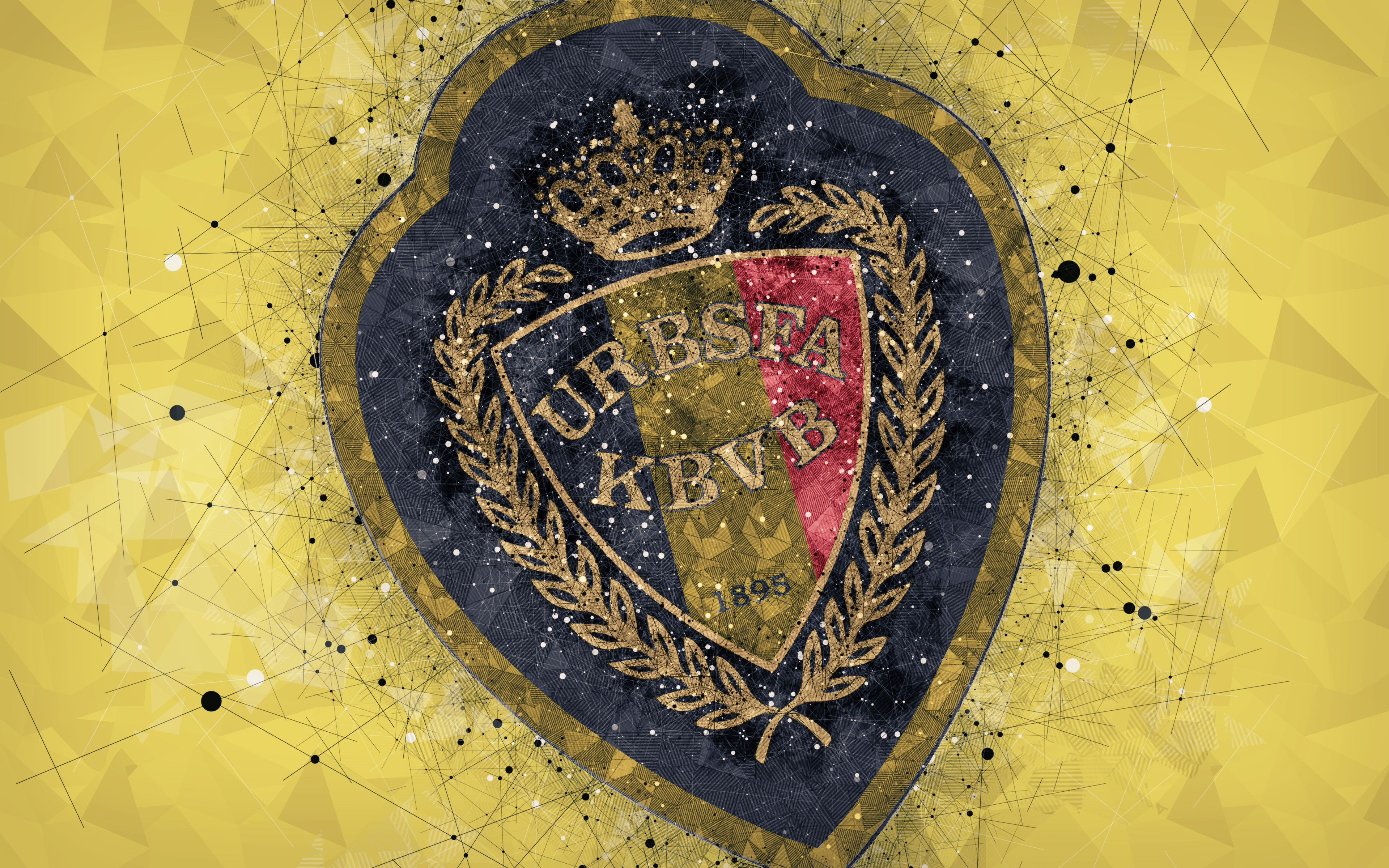Belgium Emblem Logo Soccer 3840x2400