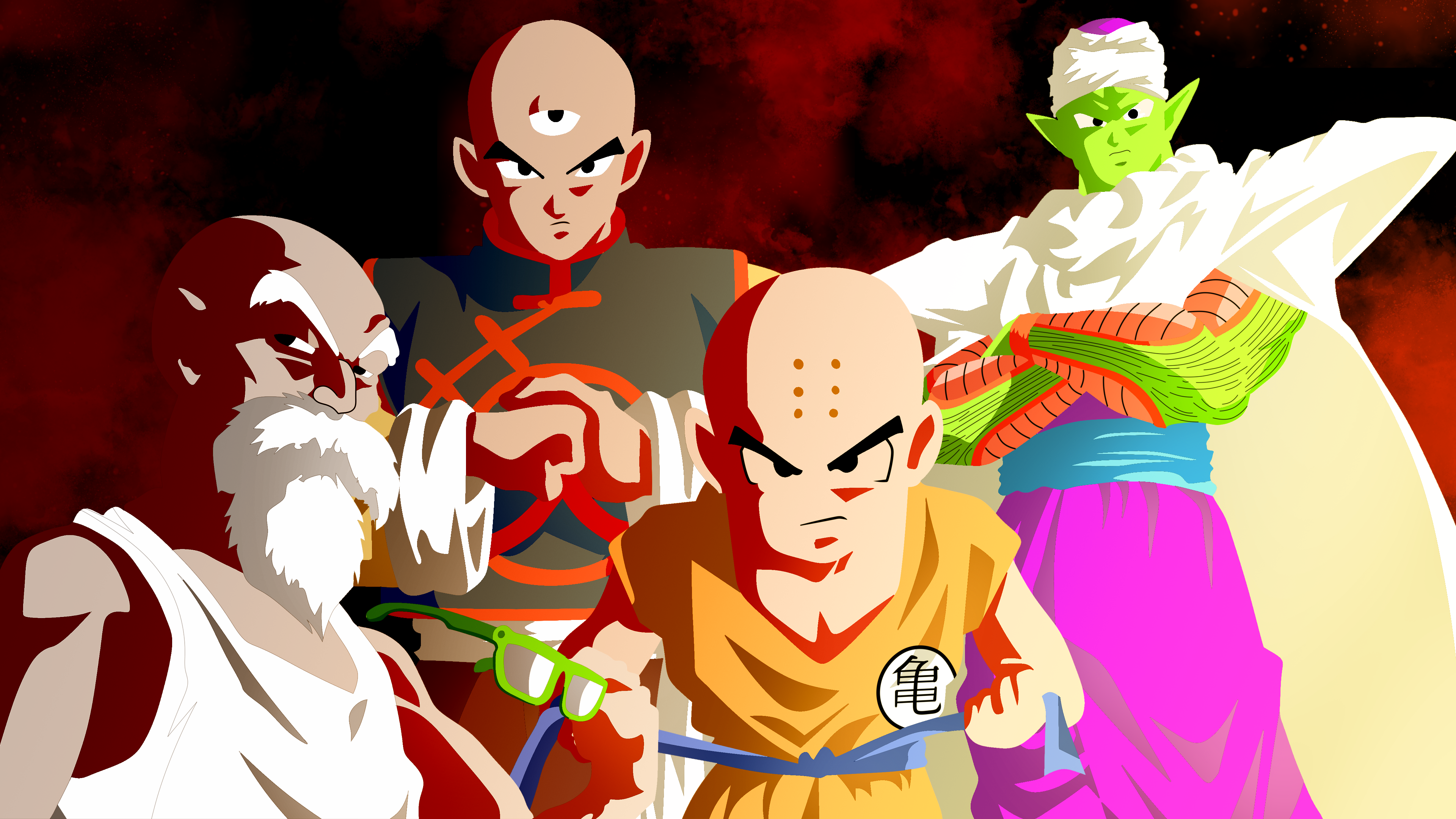 Dragon Ball Super Krillin Dragon Ball Master Roshi Dragon Ball Piccolo Dragon Ball Tien Shinhan Drag 3840x2160