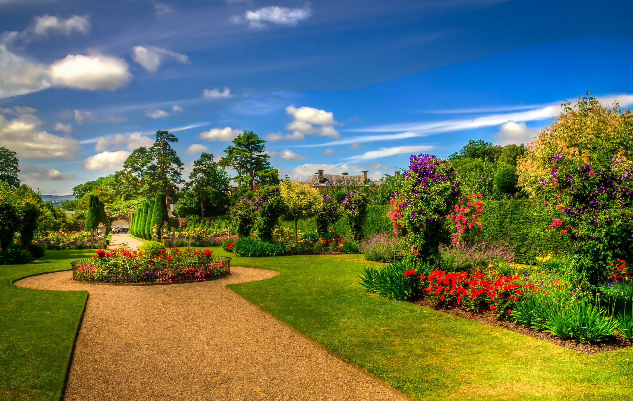 Flower Hdr Park Spring Tree 2155x1365