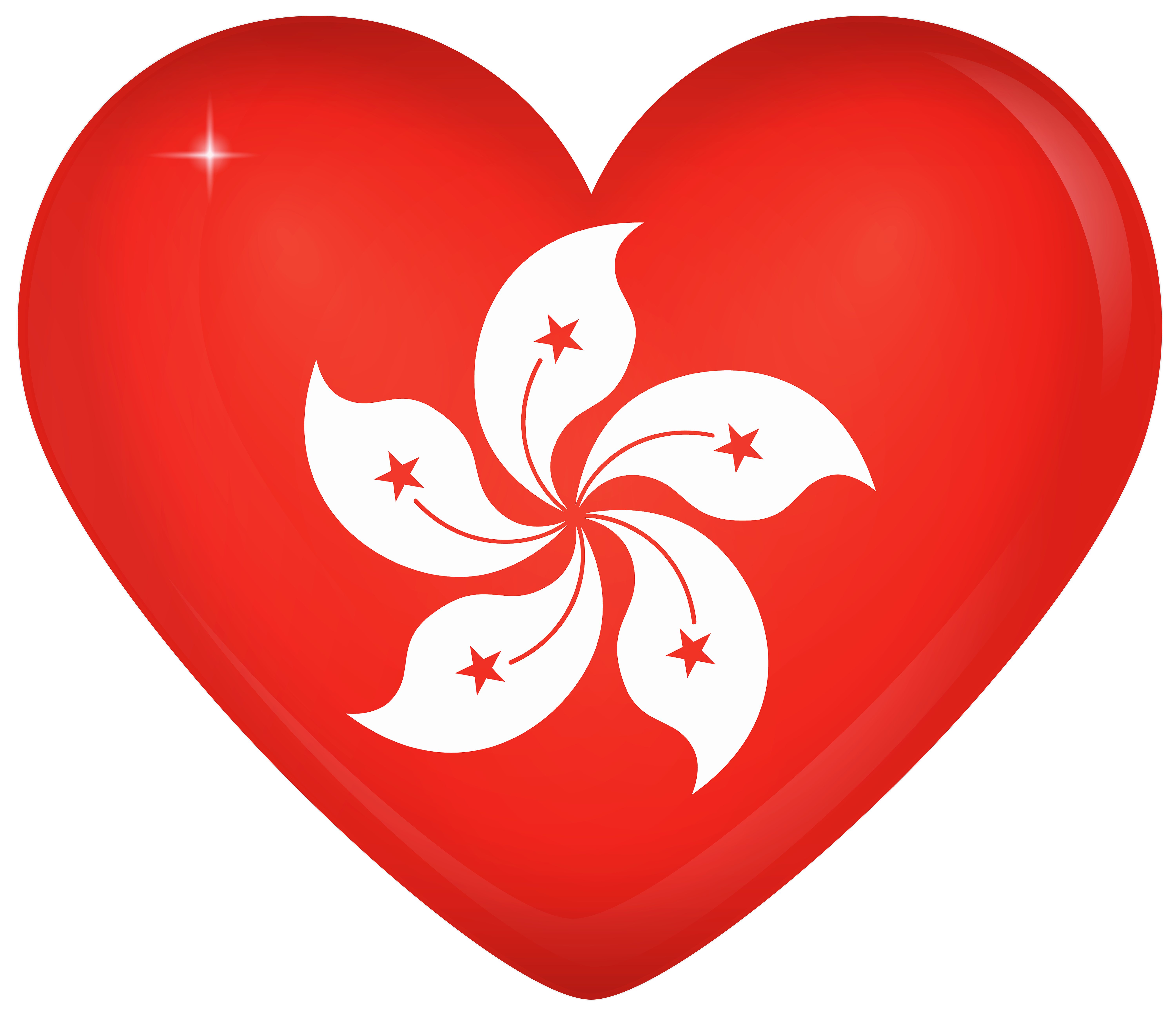 Flag Flag Of Hong Kong Heart 6000x5155
