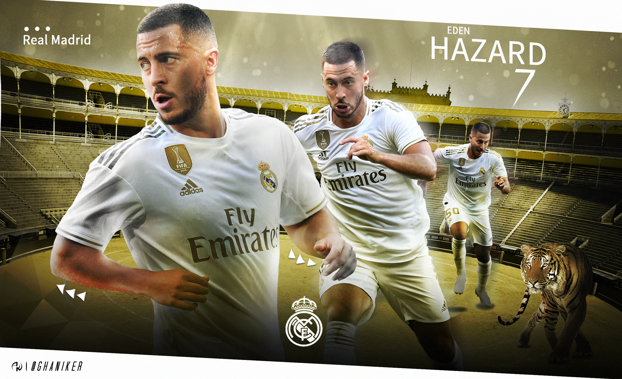 Belgian Eden Hazard Real Madrid C F Soccer 2557x1556