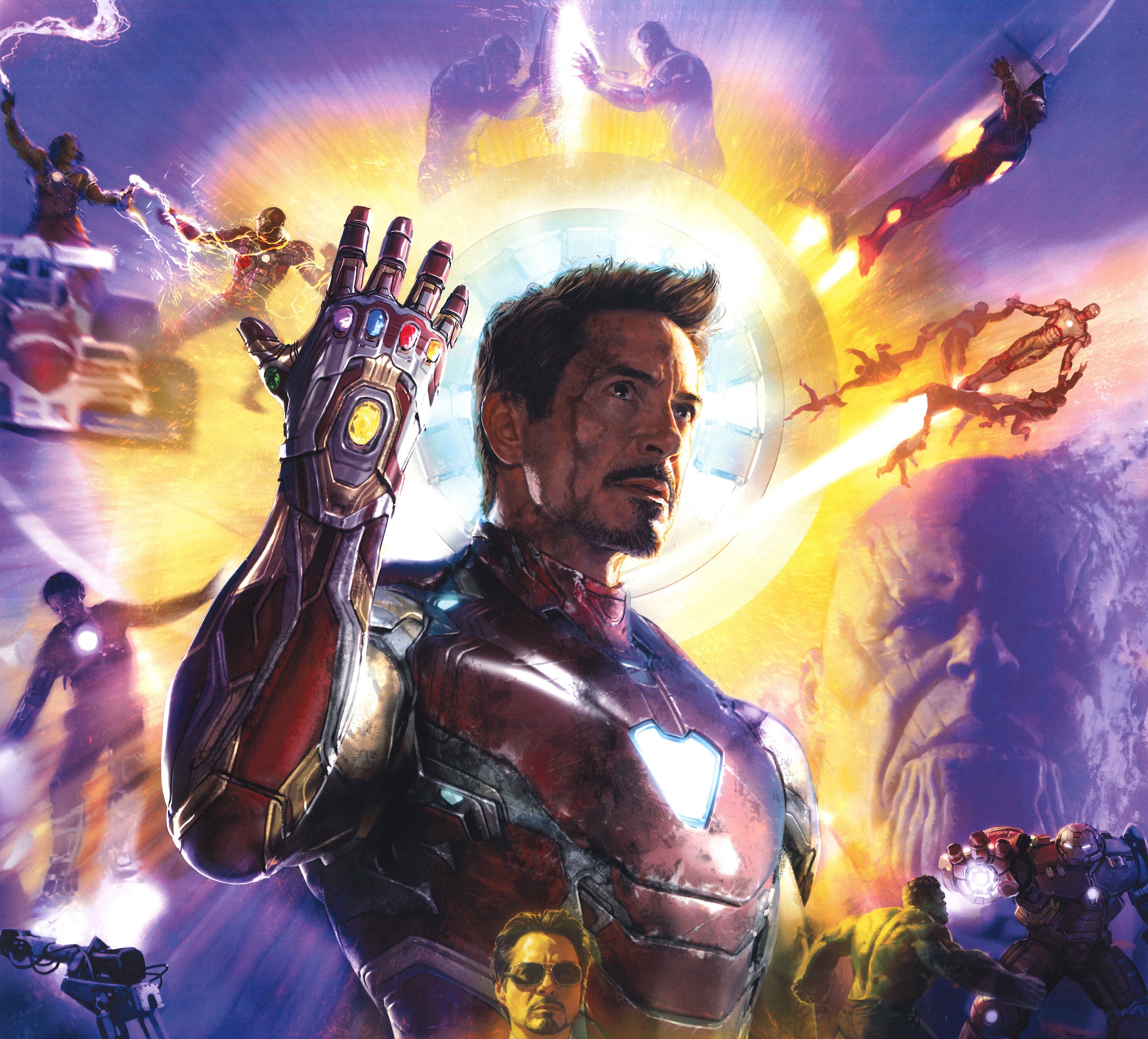 Avengers Endgame Infinity Gauntlet Iron Man Marvel Comics Robert Downey Jr 3700x3350