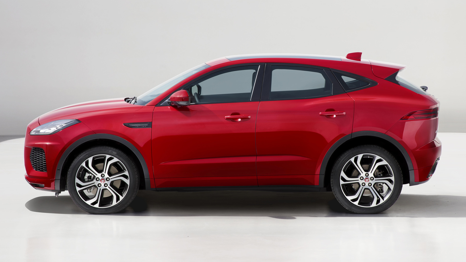 Car Compact Car Jaguar E Pace Luxury Car Red Car Suv 1920x1080