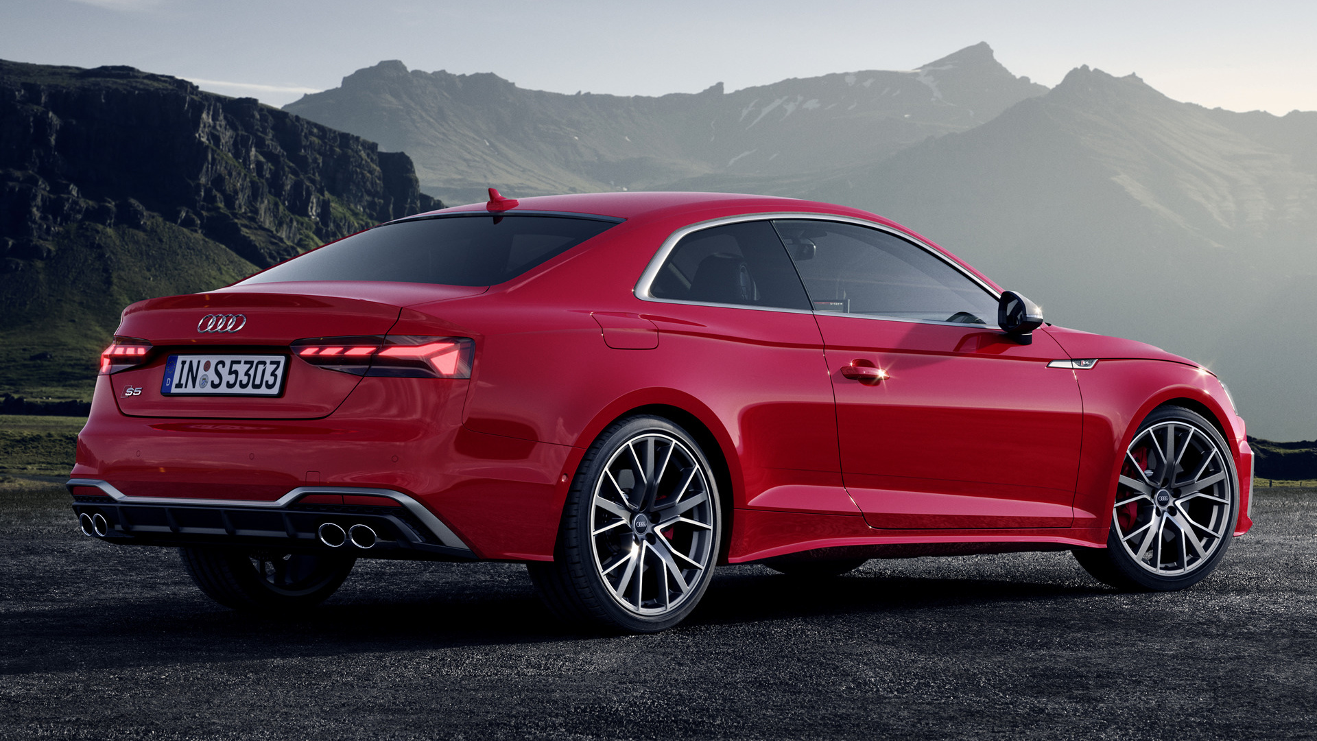 Audi S5 Car Coupe Luxury Car Red Car 1920x1080