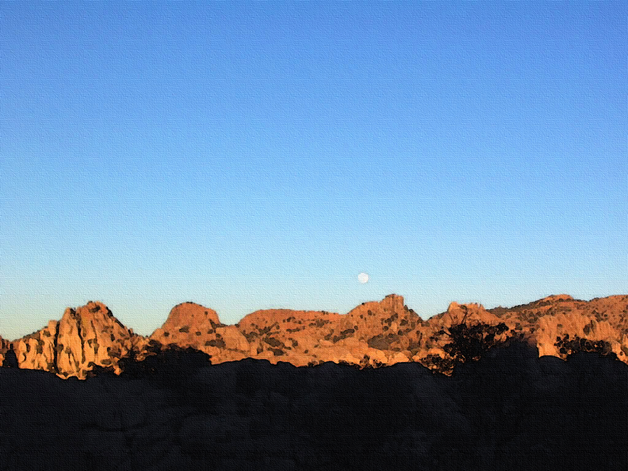 Desert Moon Peace Sunset 2000x1500