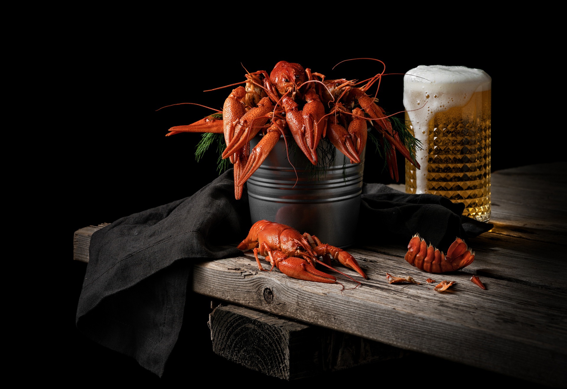 Beer Lobster Seafood Still Life 1920x1317