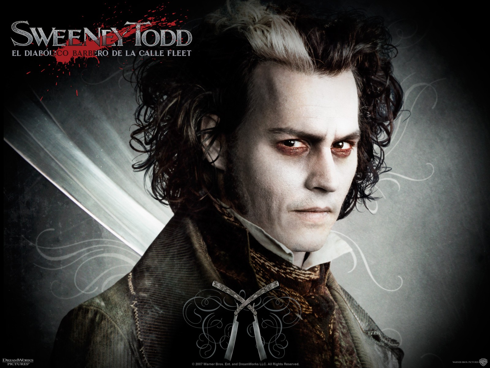 Johnny Depp Sweeney Todd The Demon Barber Of Fleet Street 1600x1200