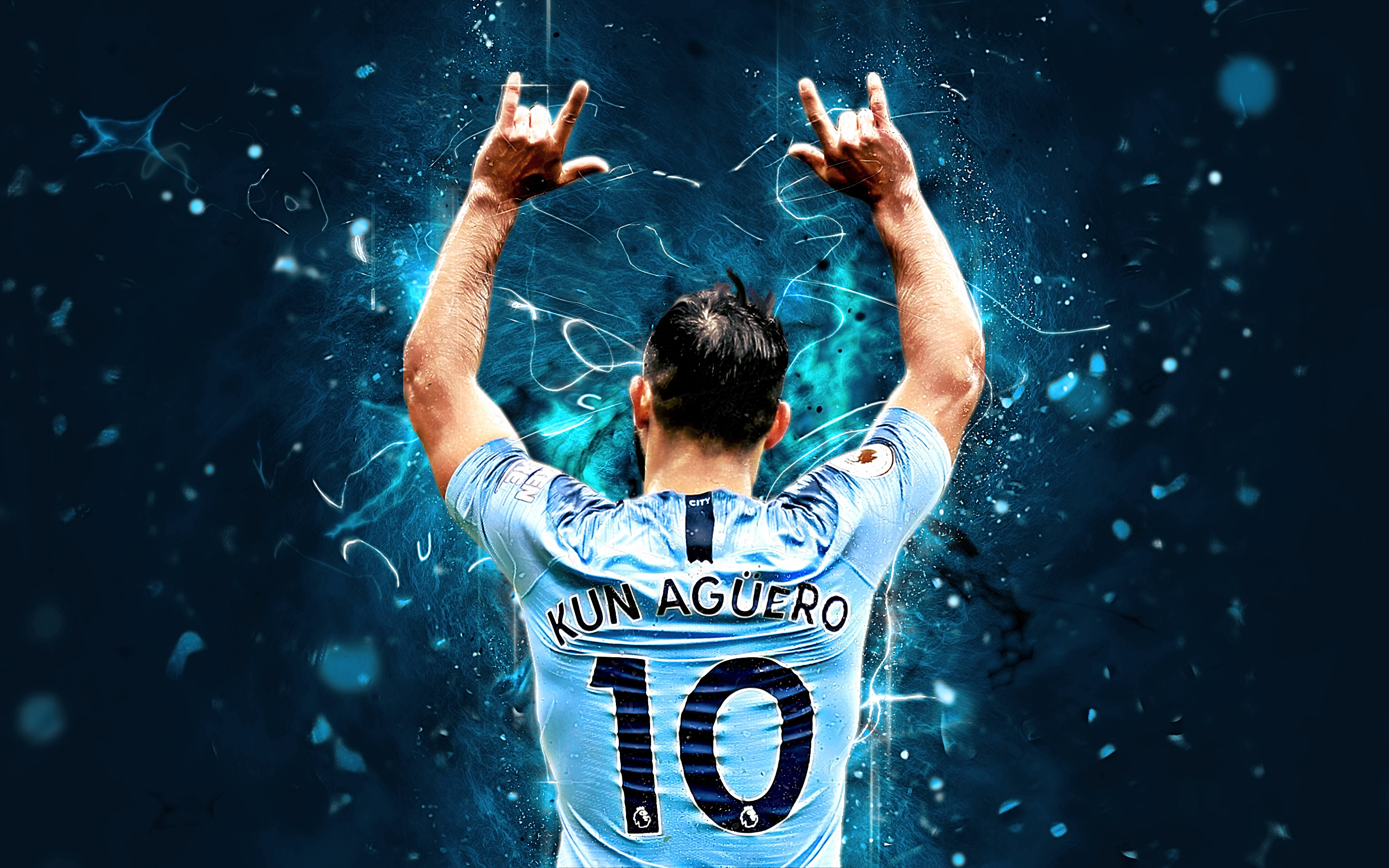 Argentinian Manchester City F C Sergio Aguero Soccer 2880x1800