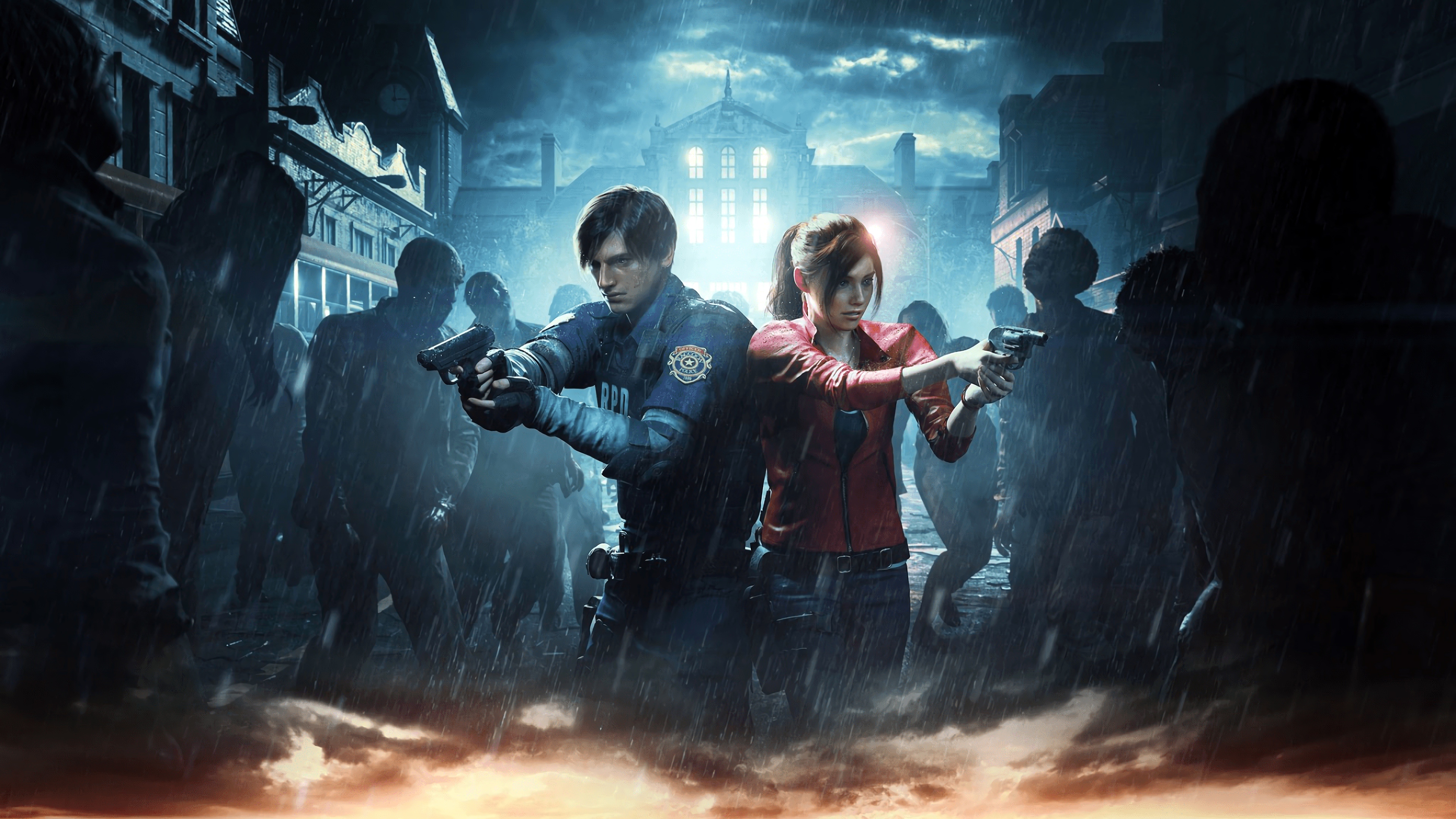 Claire Redfield Leon S Kennedy Resident Evil Resident Evil 2 2019 3840x2160